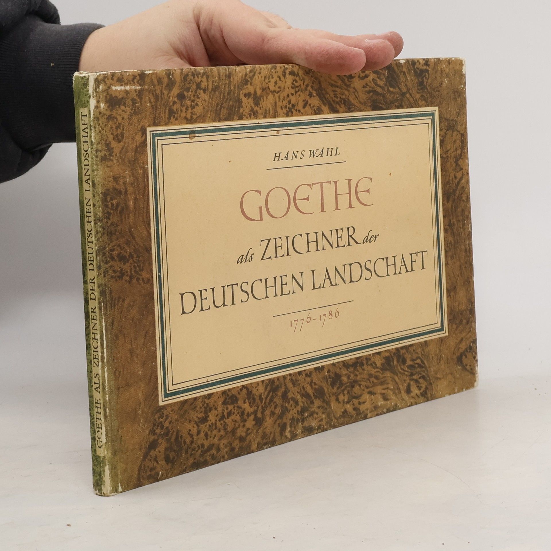 Hans-Werner Wahl Goethe als zeichner der deutschen landschaft 1776-1786