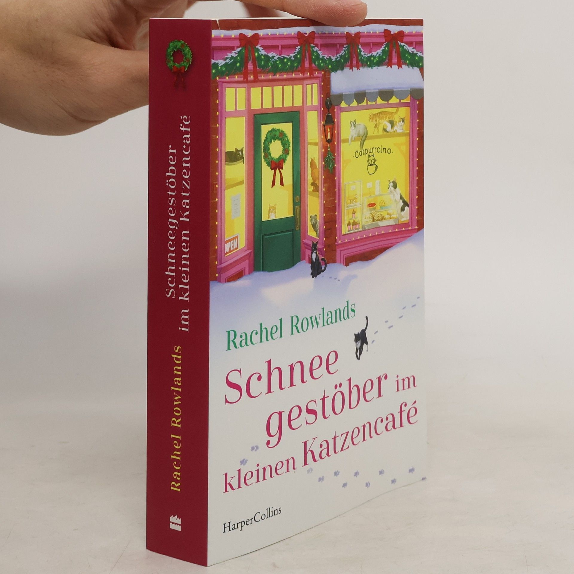 Rachel Rowlands Schneegestöber im kleinen Katzencafé