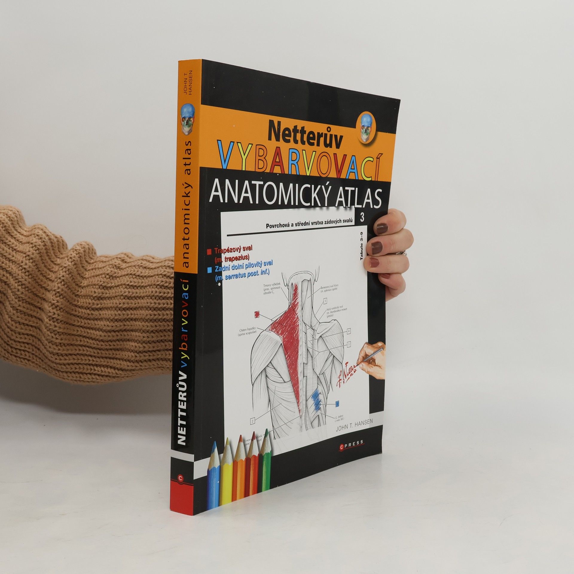 Netterův vybarvovací anatomický atlas
