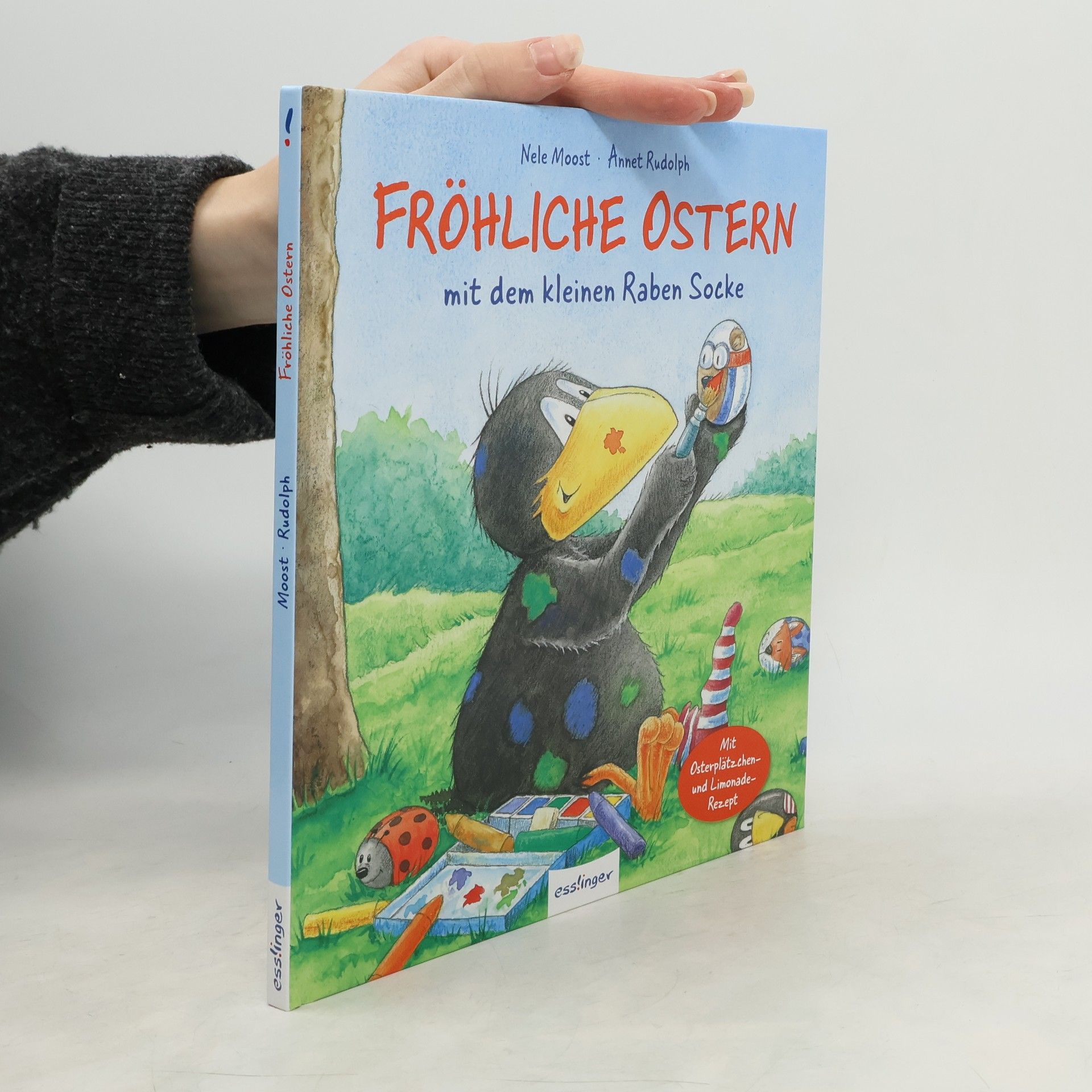 Fröchliche Osten mit dem kleinen Reaben Socke