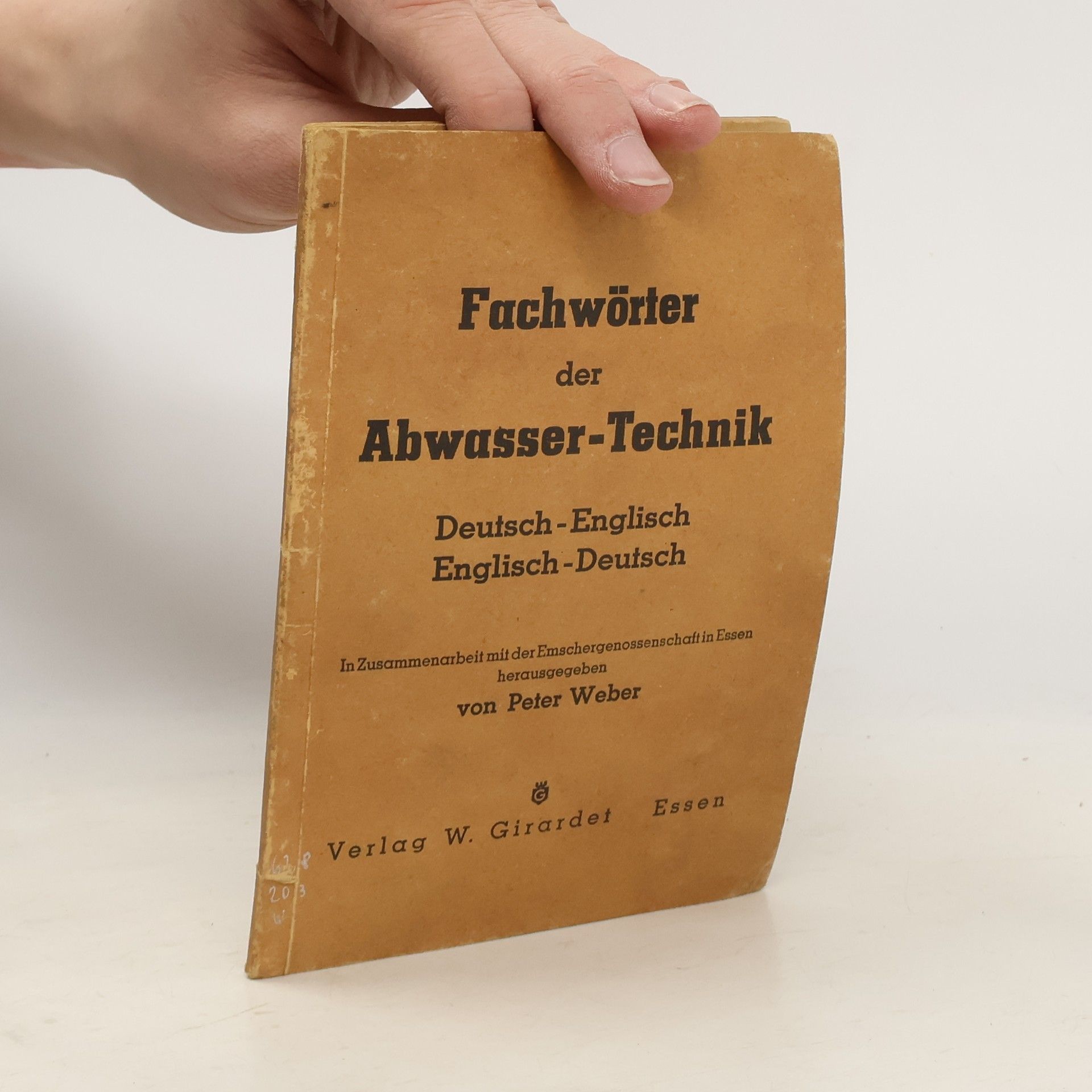 Weber Peter Fachwörter der Abwasser-Technik