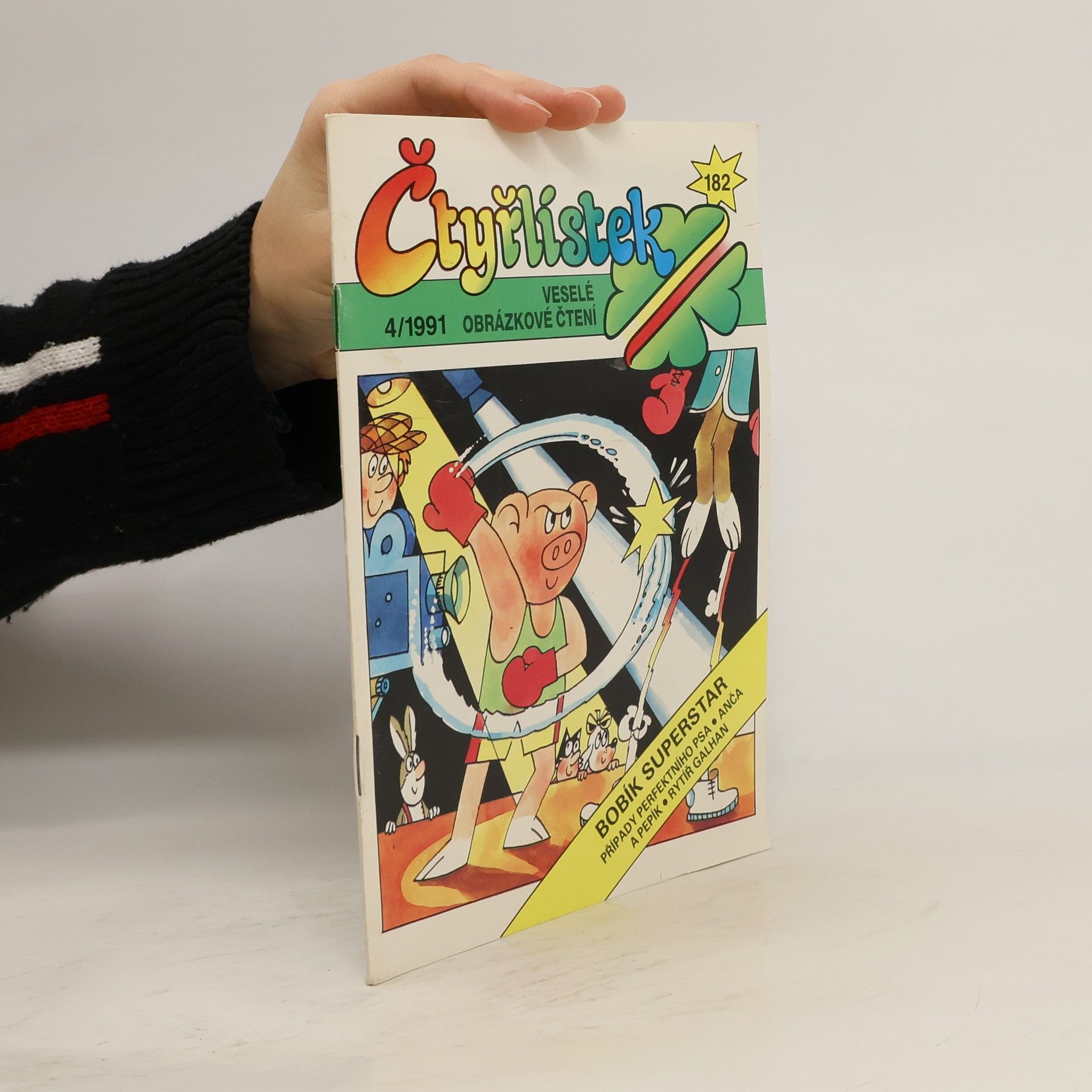 Kolektív autorov Čtyřlístek 4/1991 182. Bobík superstar