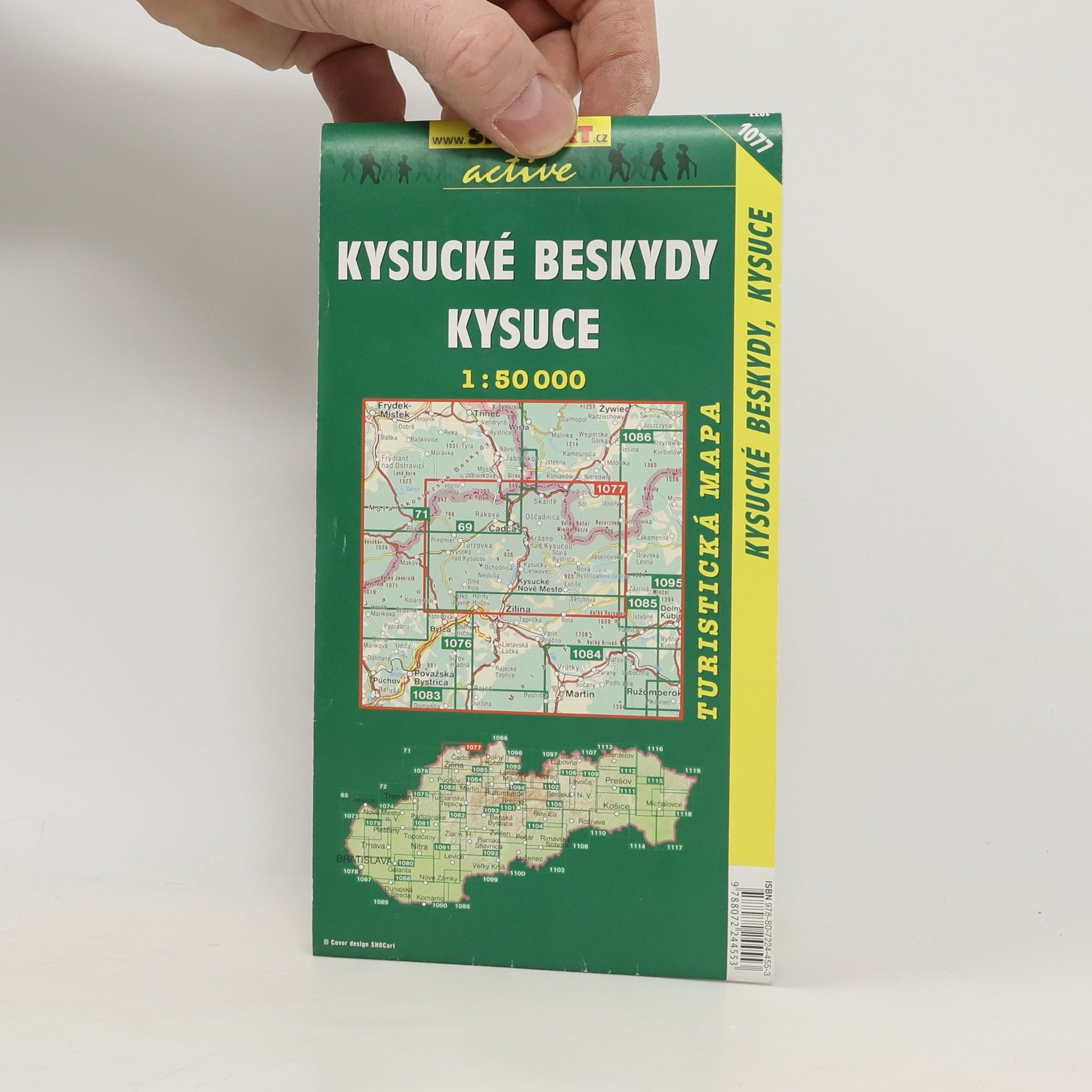 Autores varios Kysucké Beskydy, Kysuce 1:50T/1077 Turistická mapa SHOCart