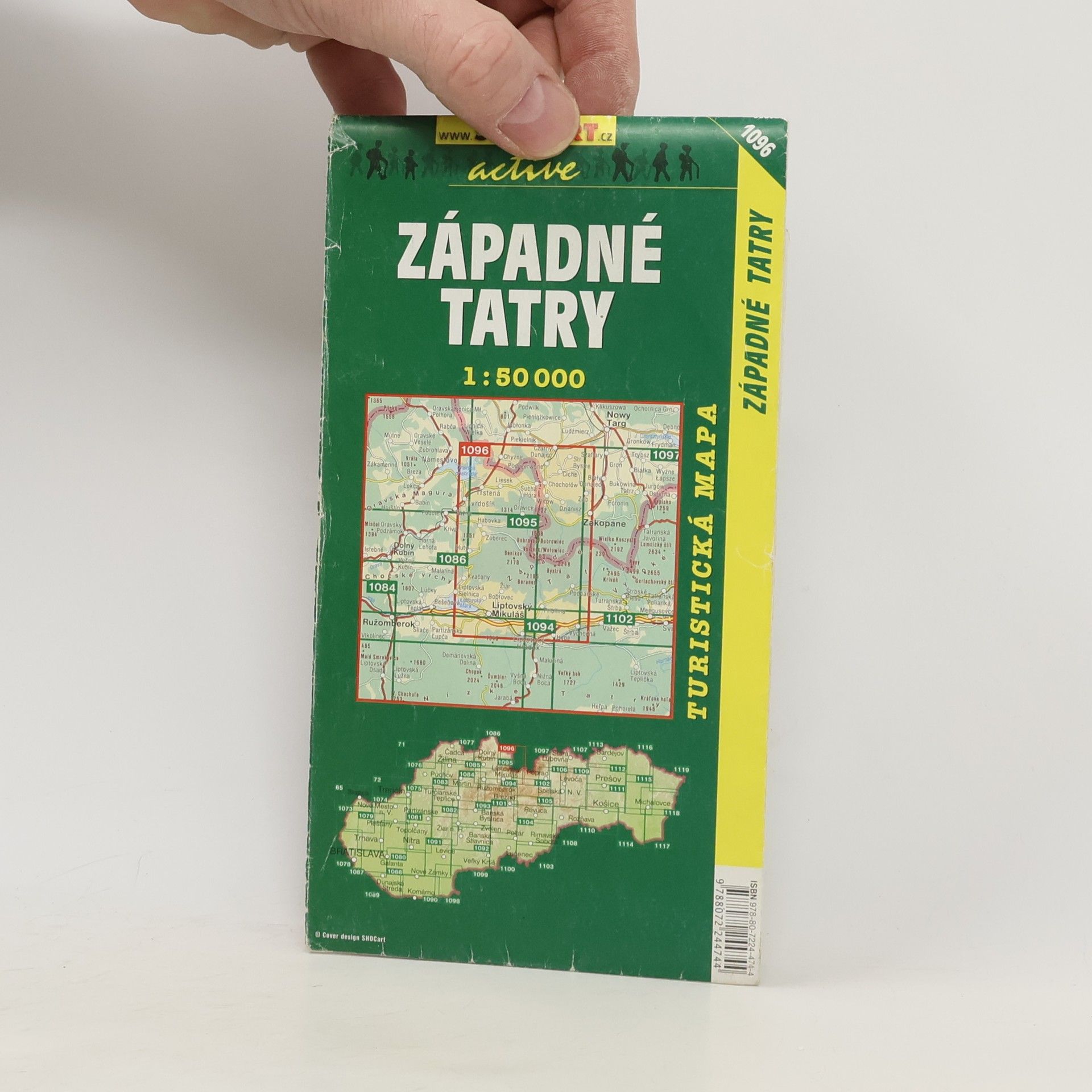 Autores varios Západné Tatry 1096 turistická mapa 1:50T Shocart