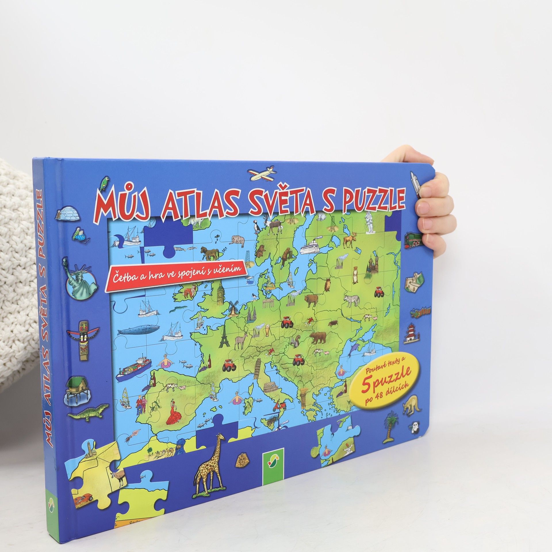 Autores varios Můj atlas světa s puzzle