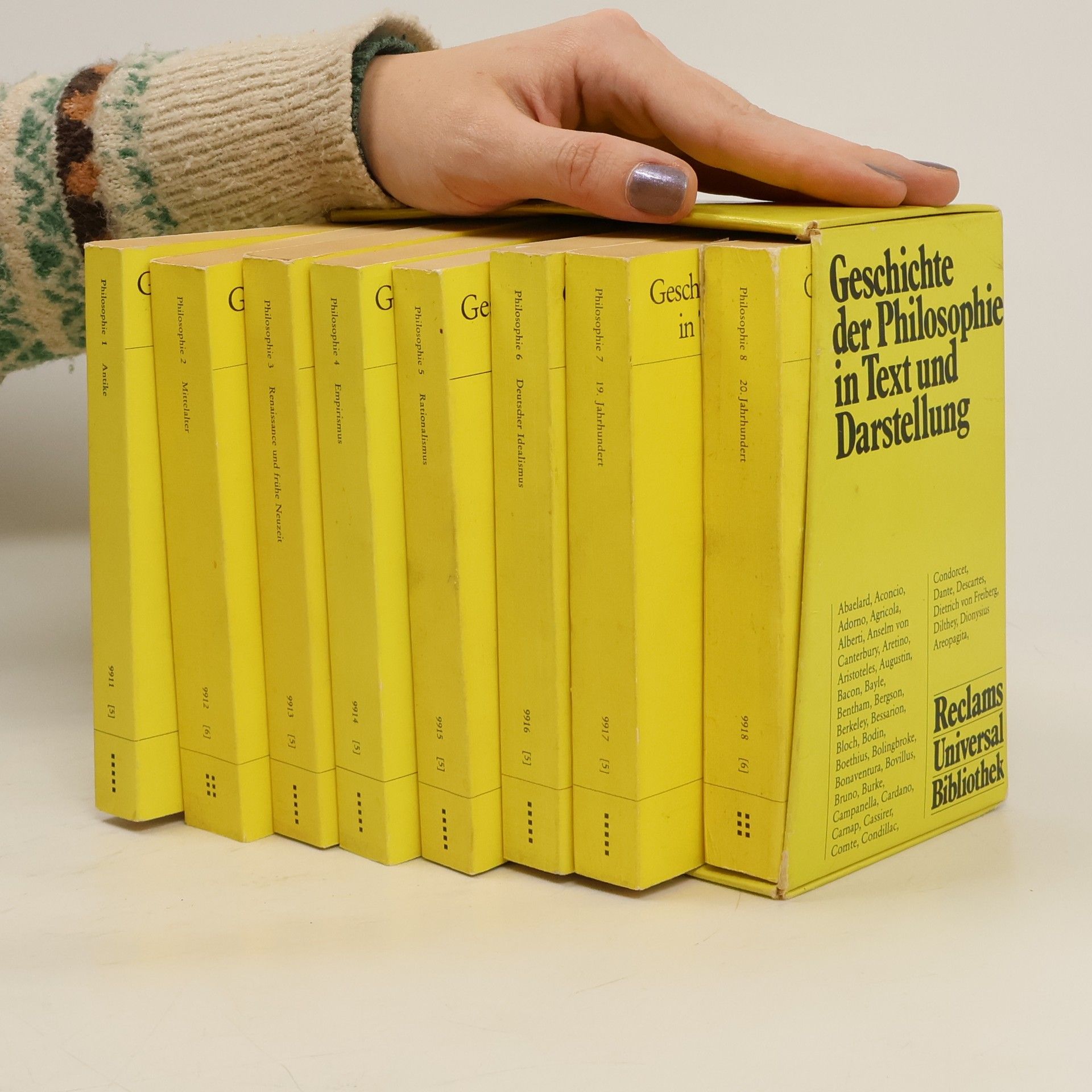 Geschichte der Philosophie in Text und Darstellung 1-8