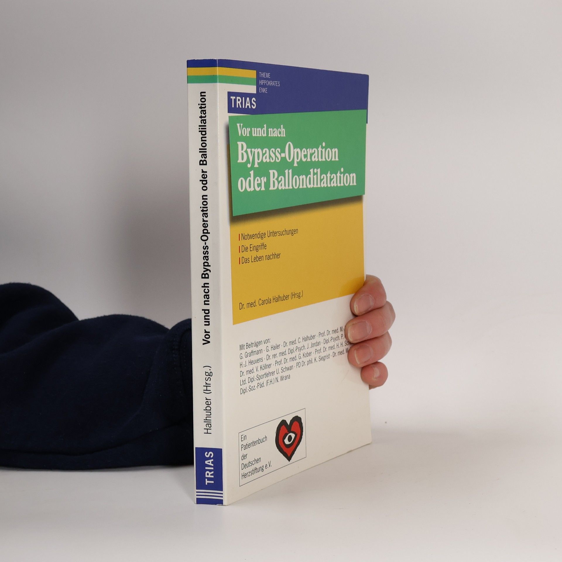 Vor und nach Bypass-Operation oder Ballondilatation