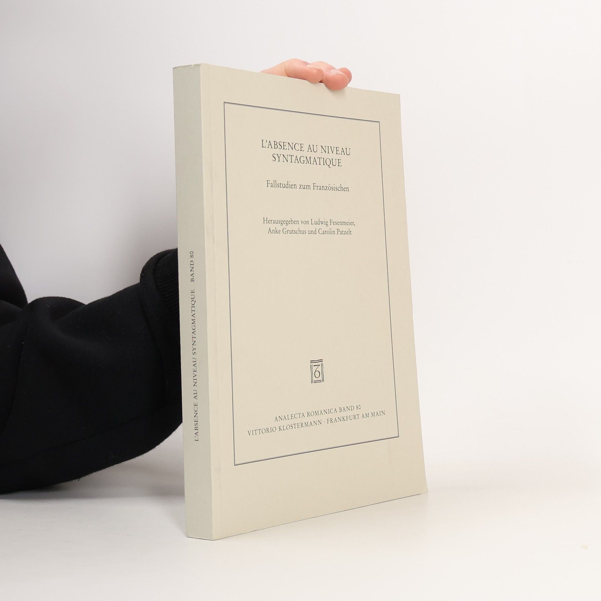 L'absence Au Niveau Syntagmatique Band 80