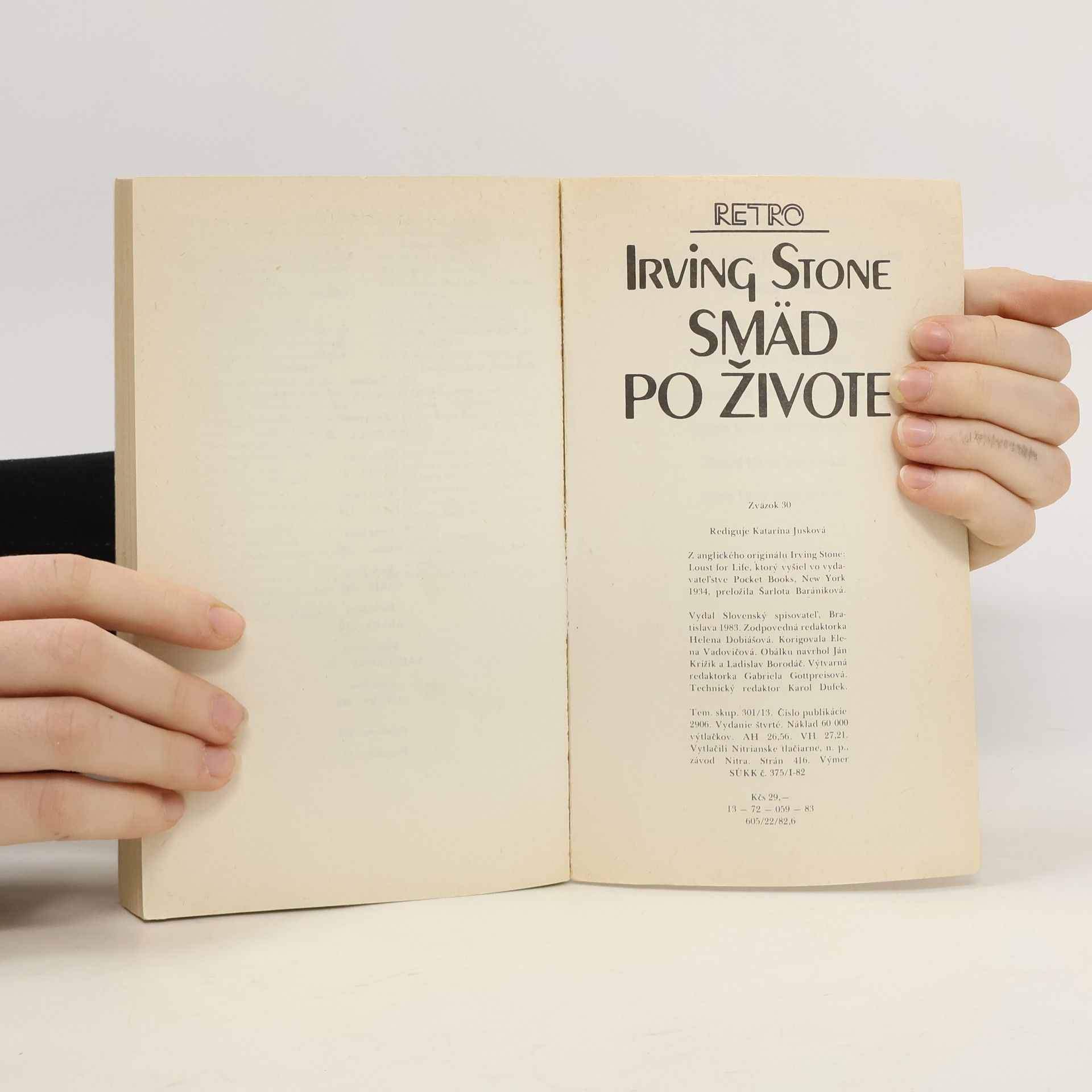 Irving Stone Smäd po živote