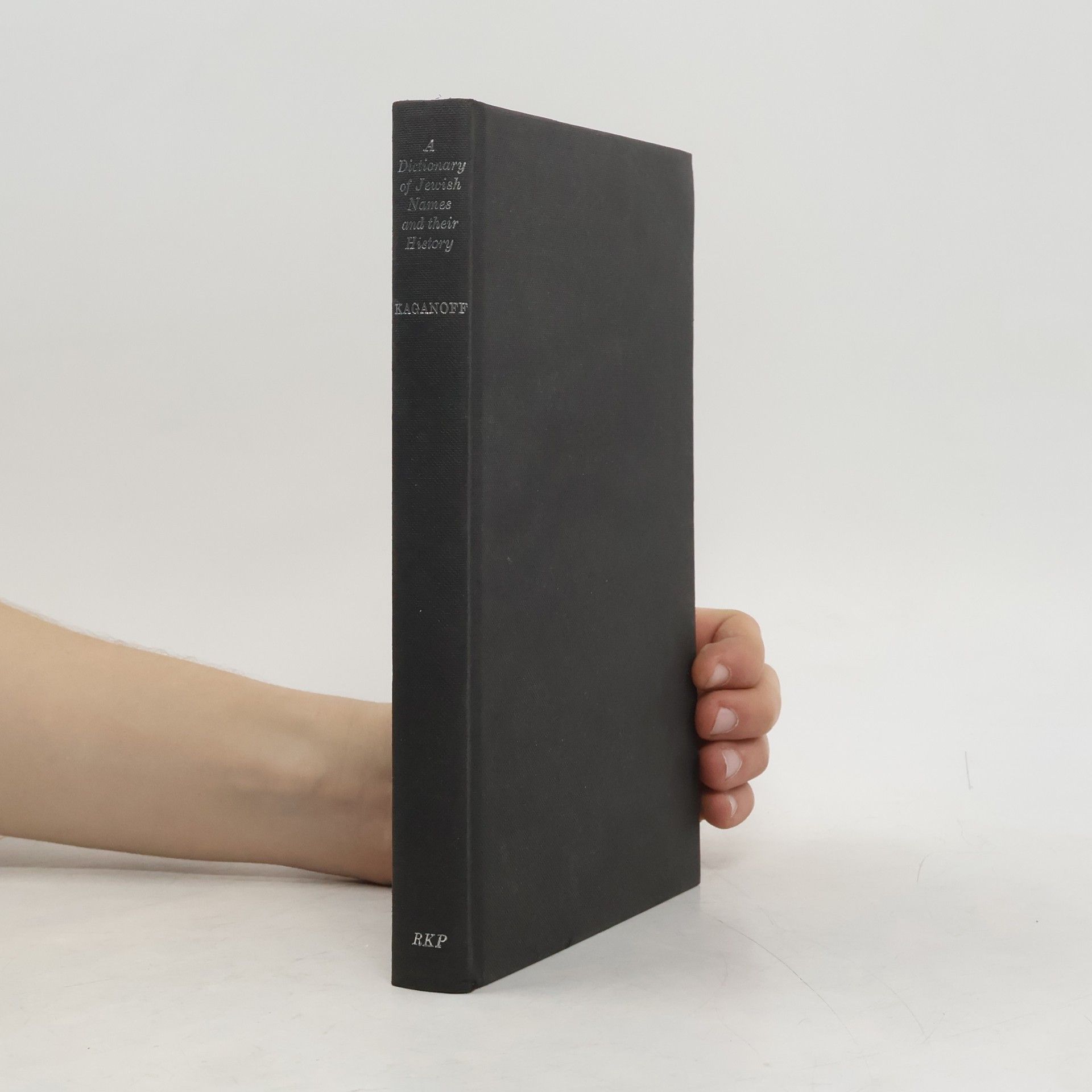 Benzion C. Kaganoff A Dictionary of Jewish Names and Their History