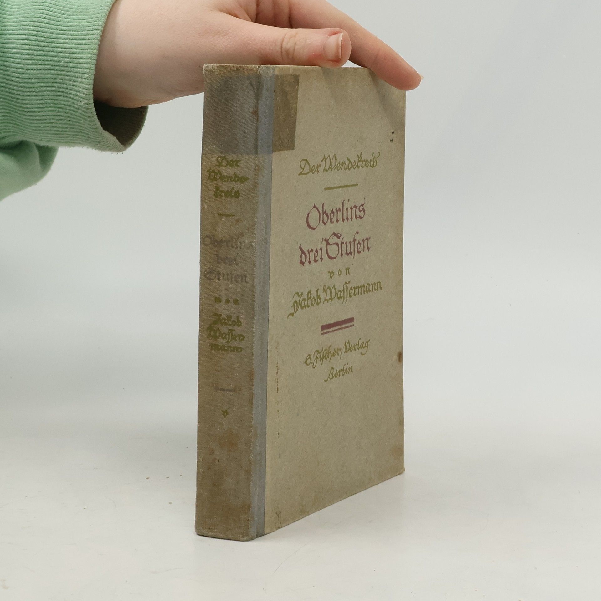 Jakob Wassermann Oberlins drei Stufen