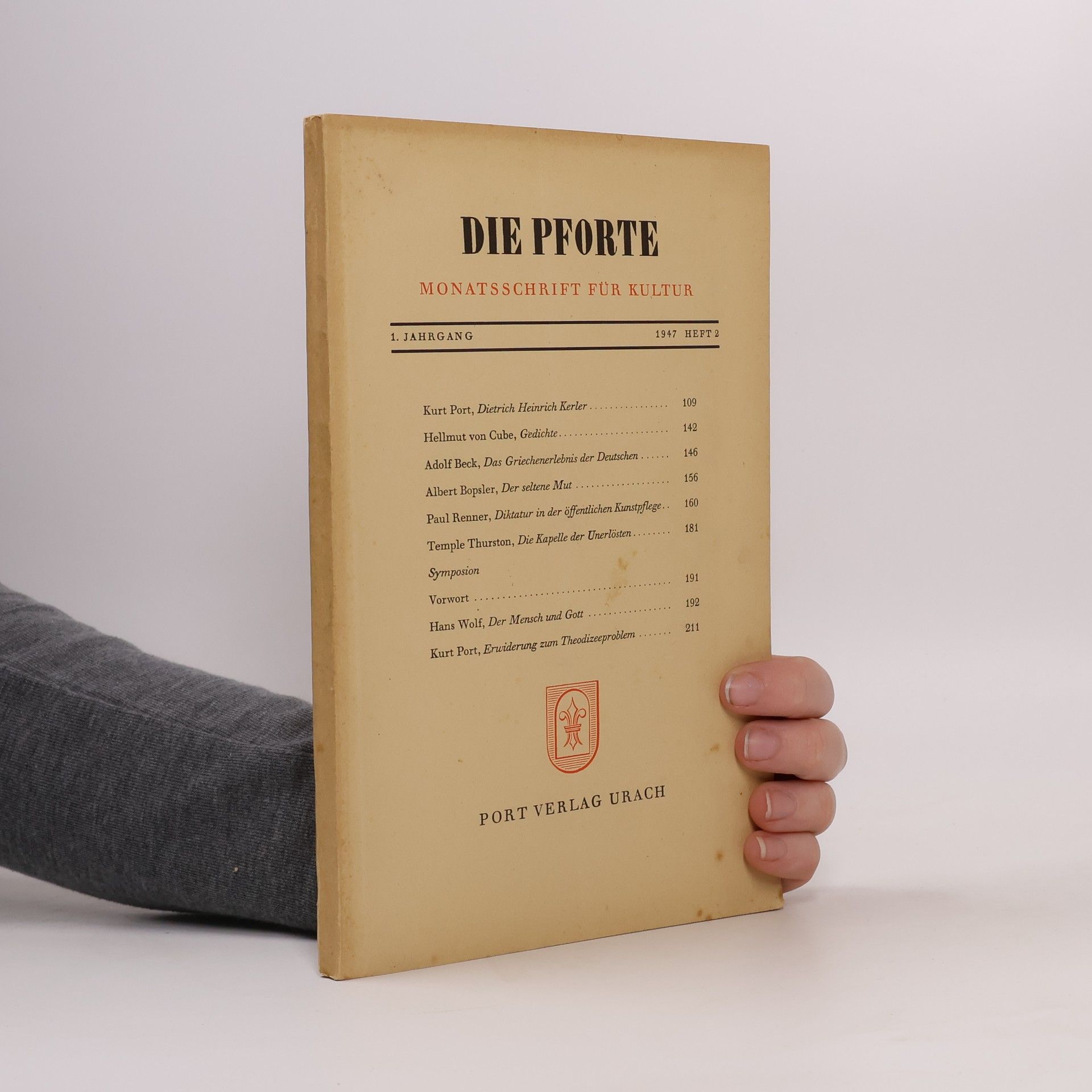 Collectif d'auteurs Die Pforte. Heft 2