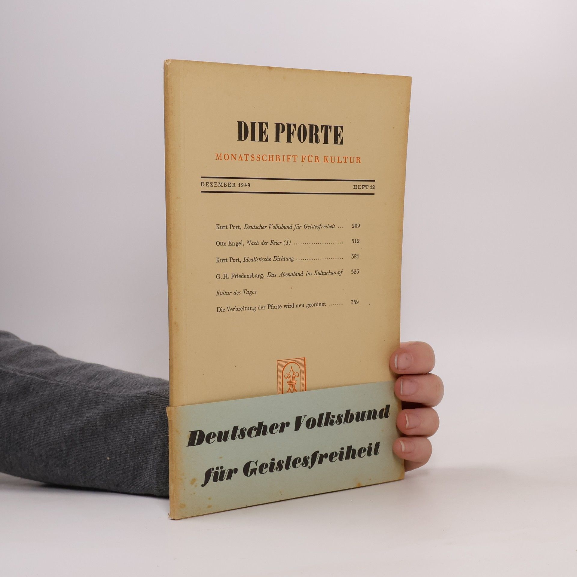 Autorenkollektiv Die Pforte. Dezember 1949. Heft 12