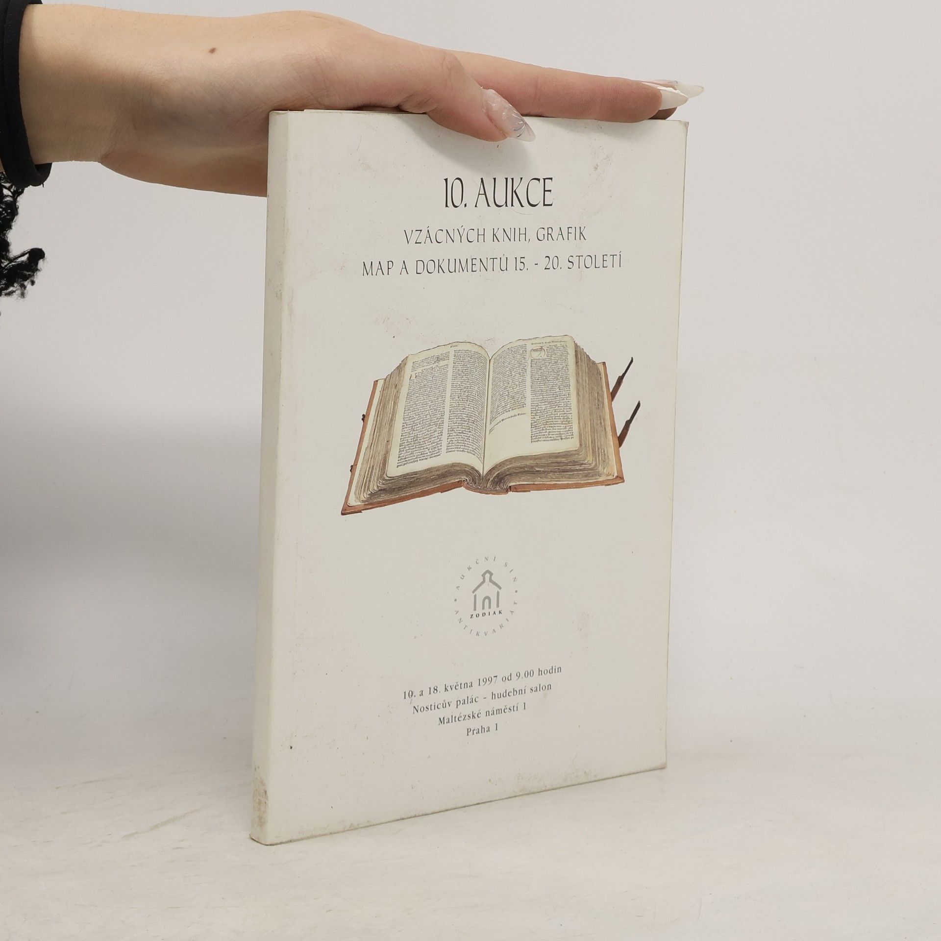 Kolektív autorov 10. aukce vzácných knih, grafik, map a dokumentů 15.-20. století