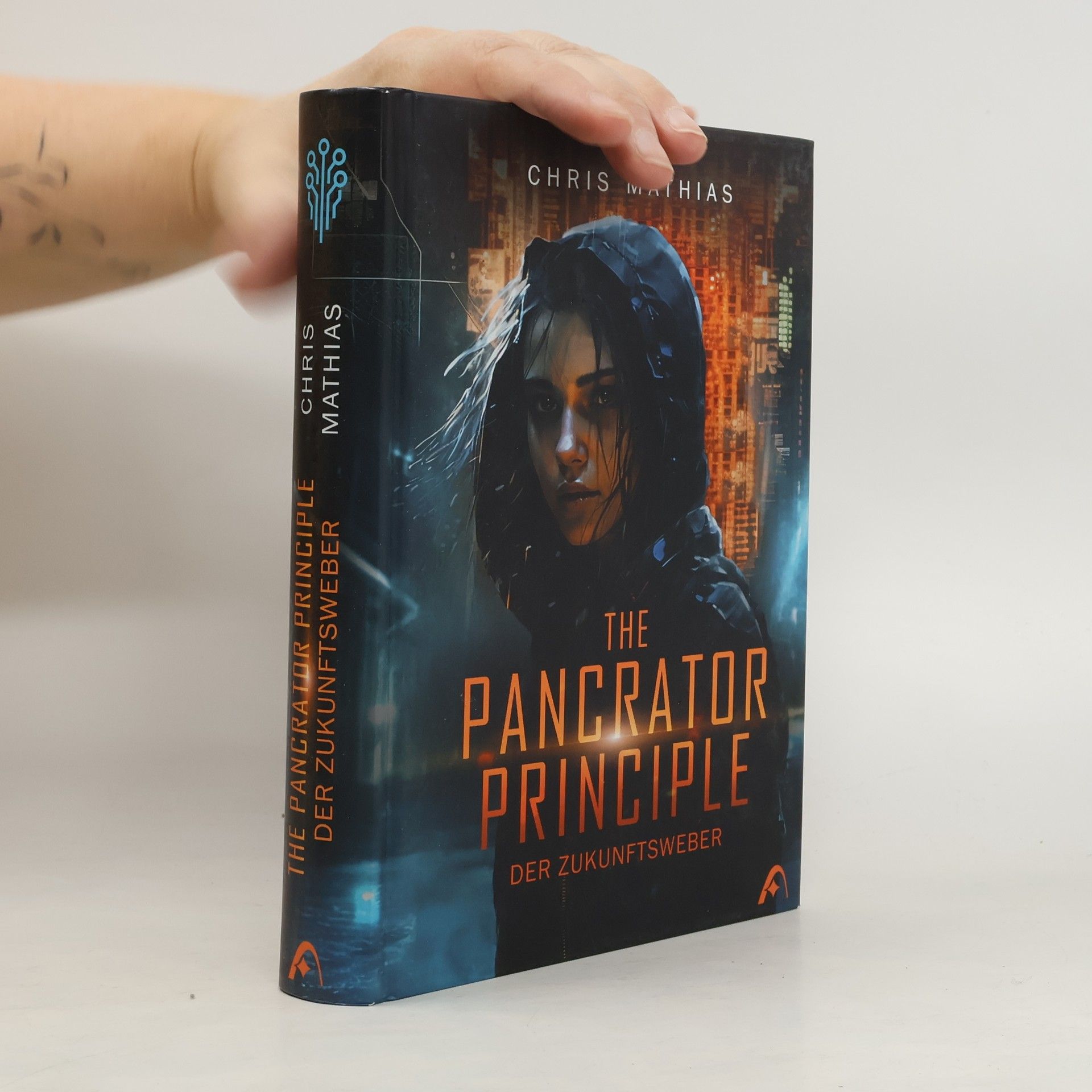 Chris Mathias The Pancrator Principle - Der Zukunftsweber. Cyberpunk in Berlin | Mit eigenen Songs und KI generierten Illustrationen