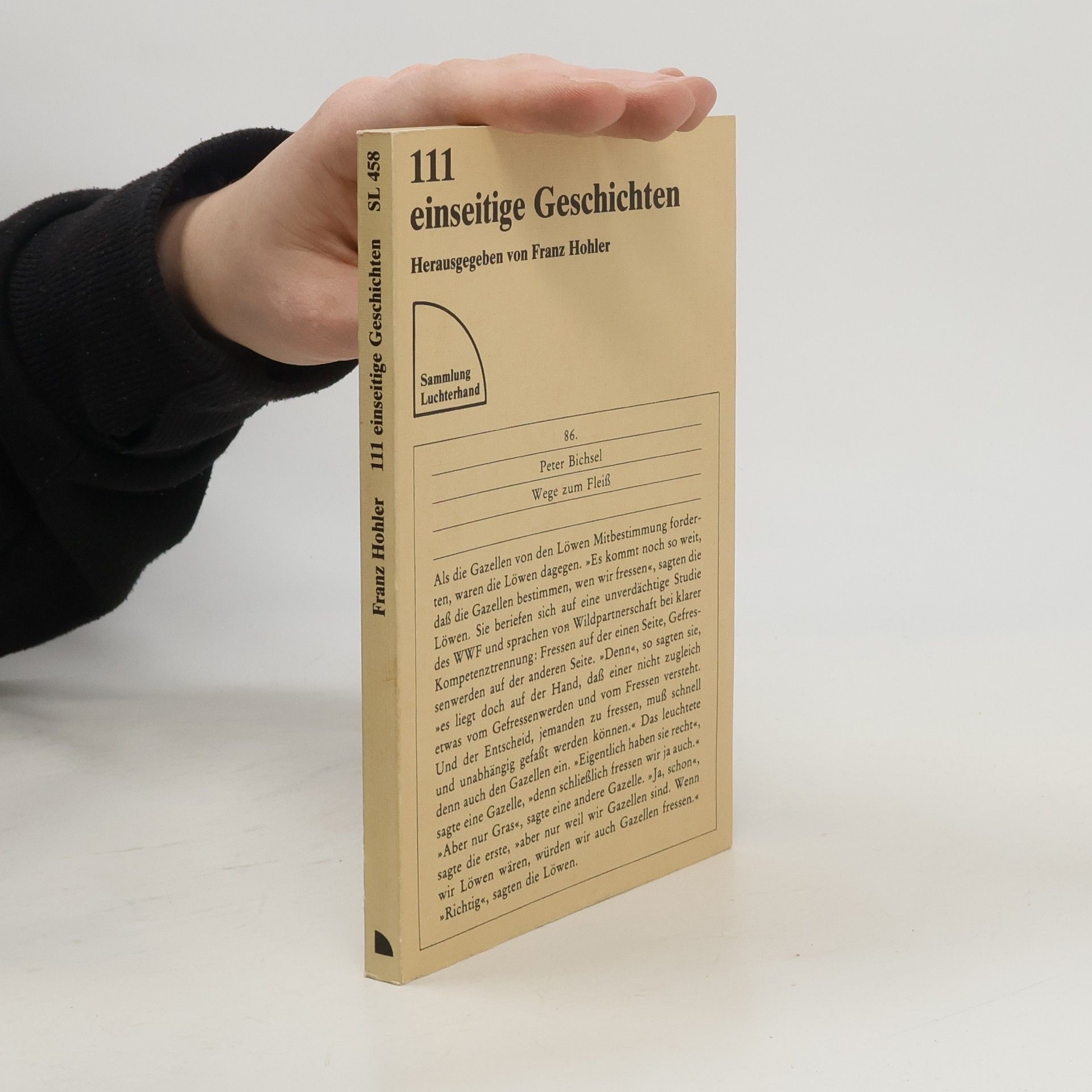 Franz Hohler 111 [Hundertelf] einseitige Geschichten