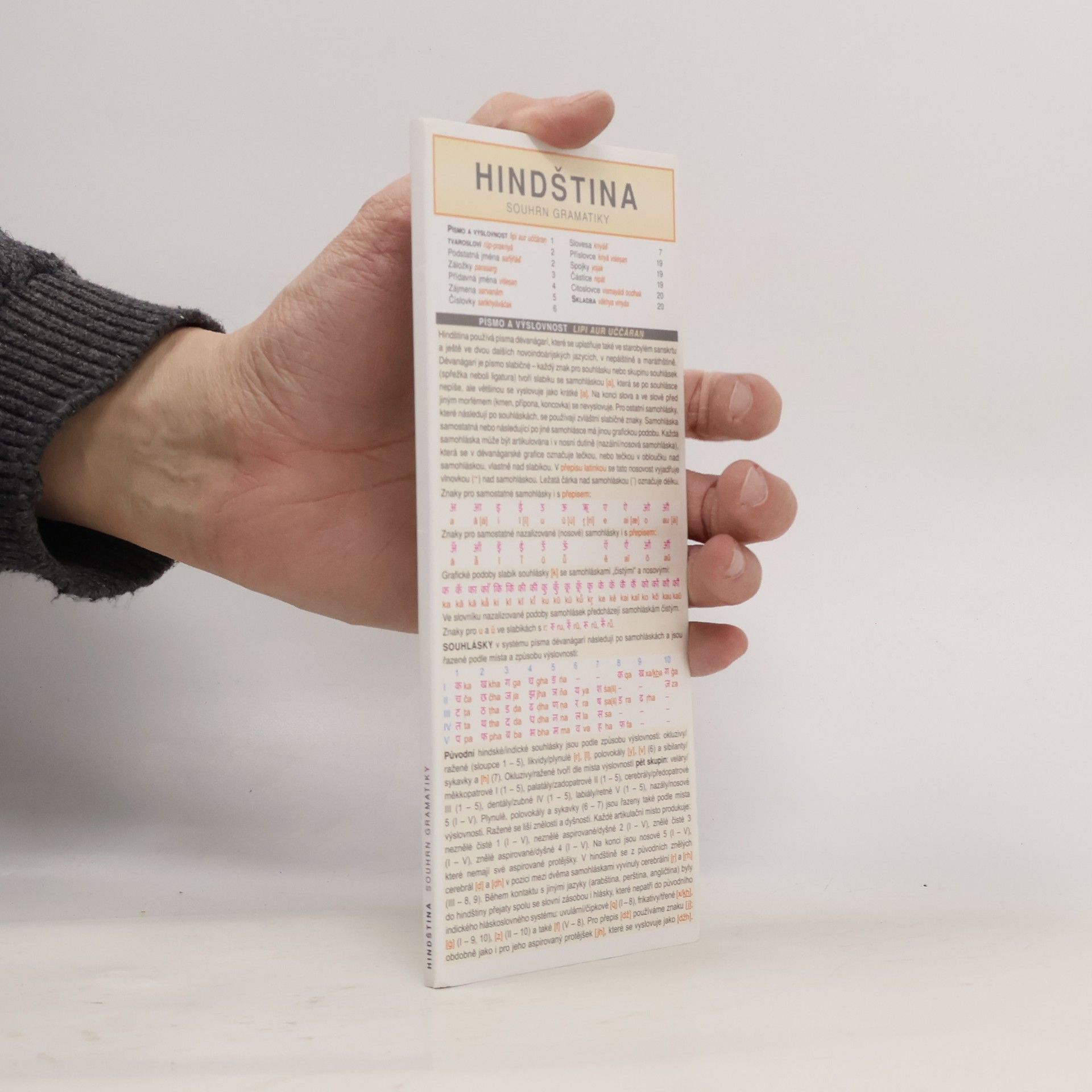 Hindština: souhrn gramatiky