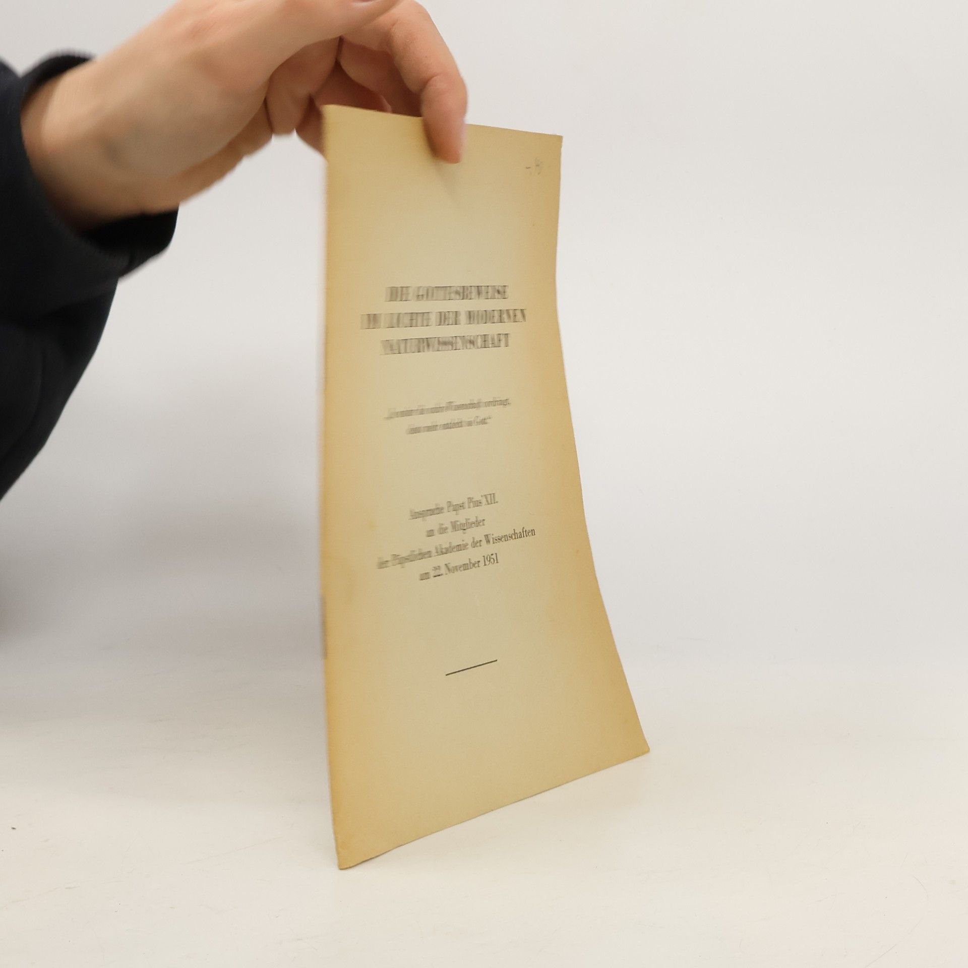 Auteurscollectief Die Gottesbeweise im Lichte der modernen Naturwissenschaft.