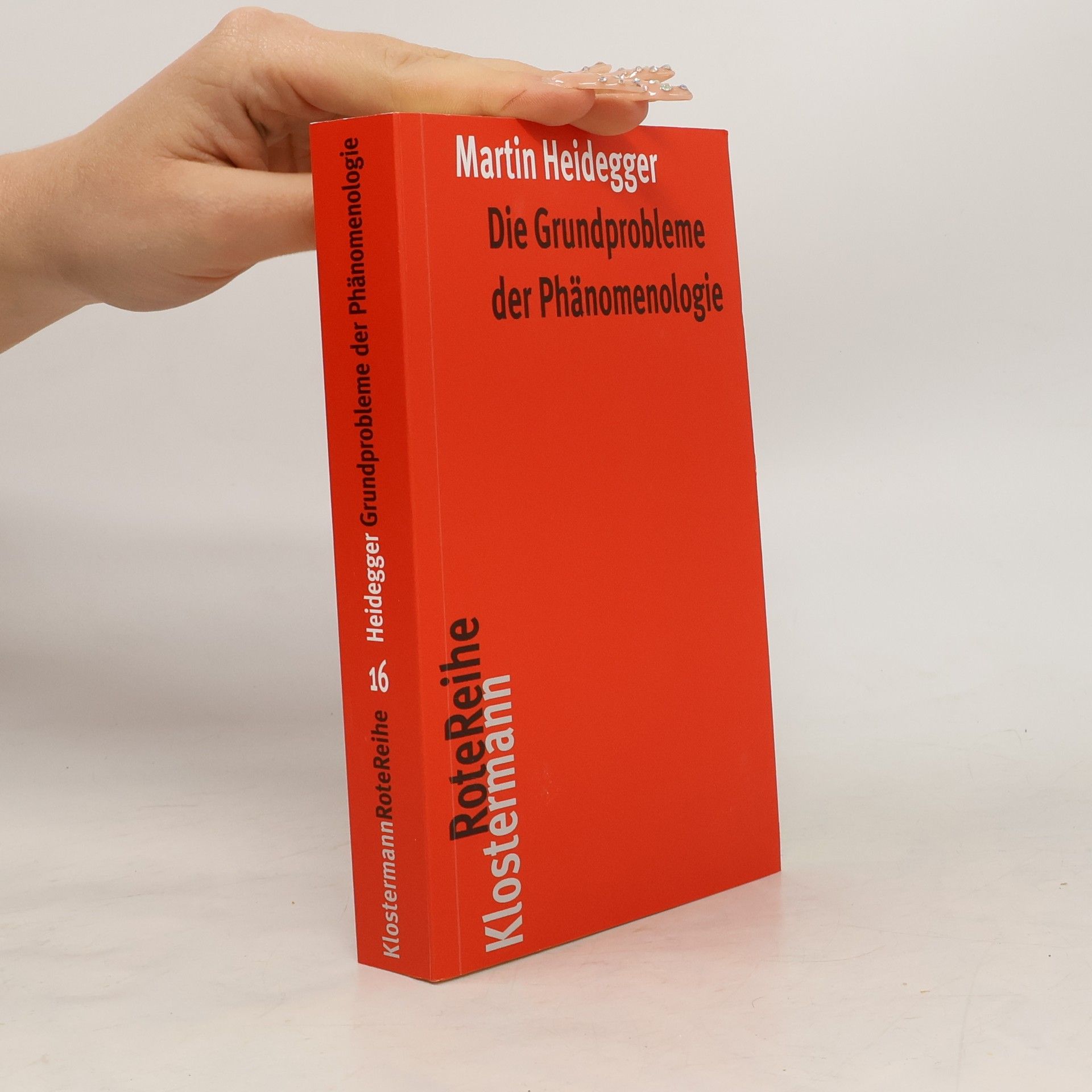 Martin Heidegger Die Grundprobleme der Phänomenologie