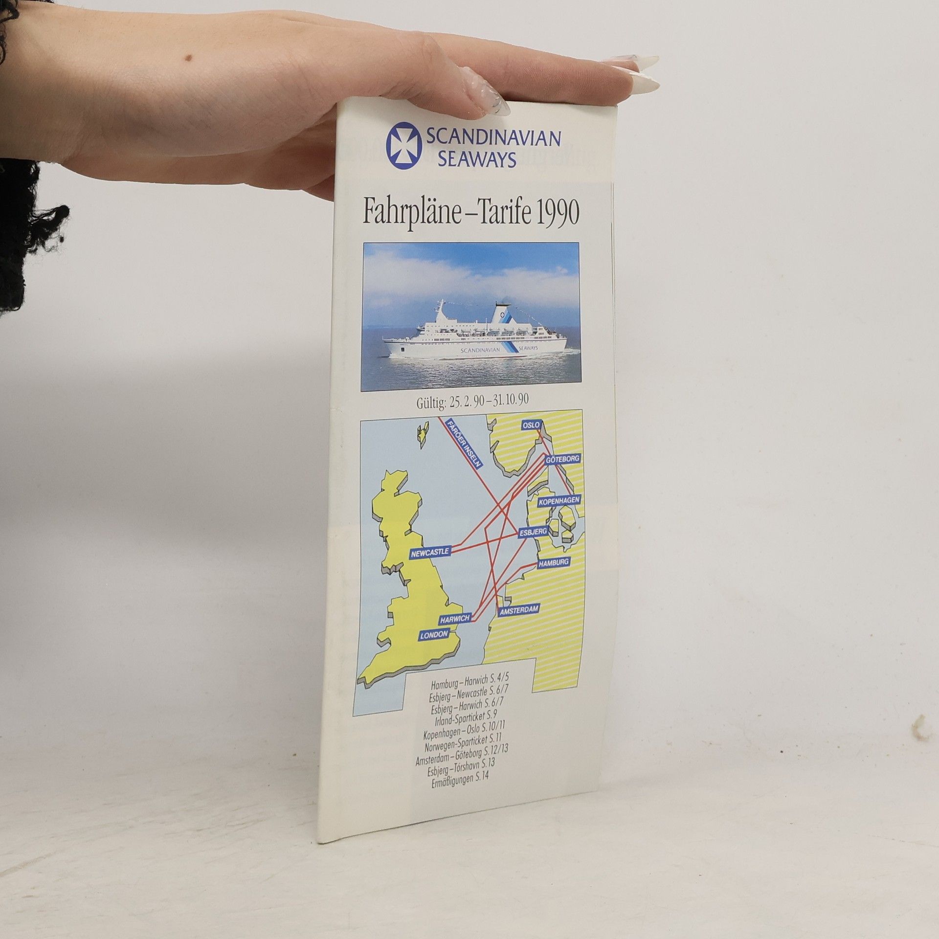 Autorenkollektiv Scandinavian Seaways. Fahrpläne - Tarife 1990