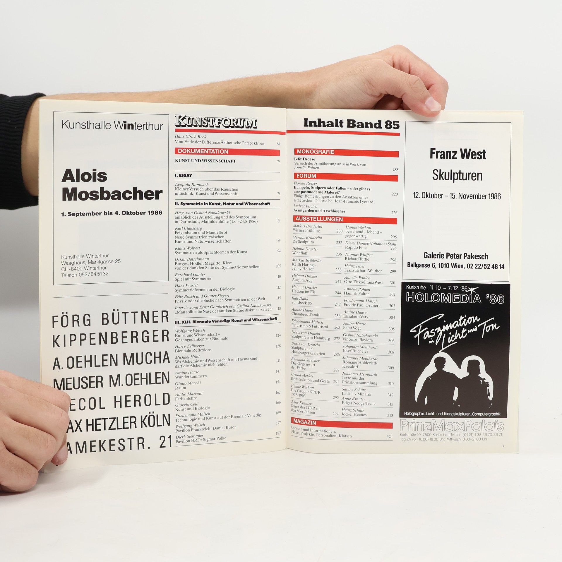 Autorenkollektiv Kunstforum 85. Kunst und Wissenschaft