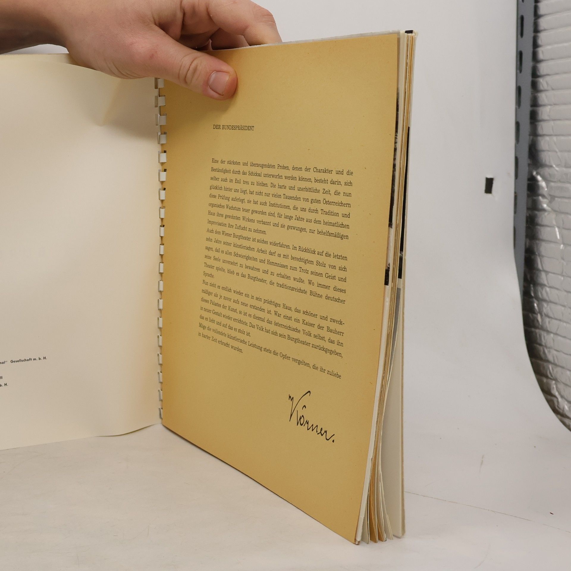 Autorenkollektiv Festschrift zur Wiedereröffnung 1953 WIEN