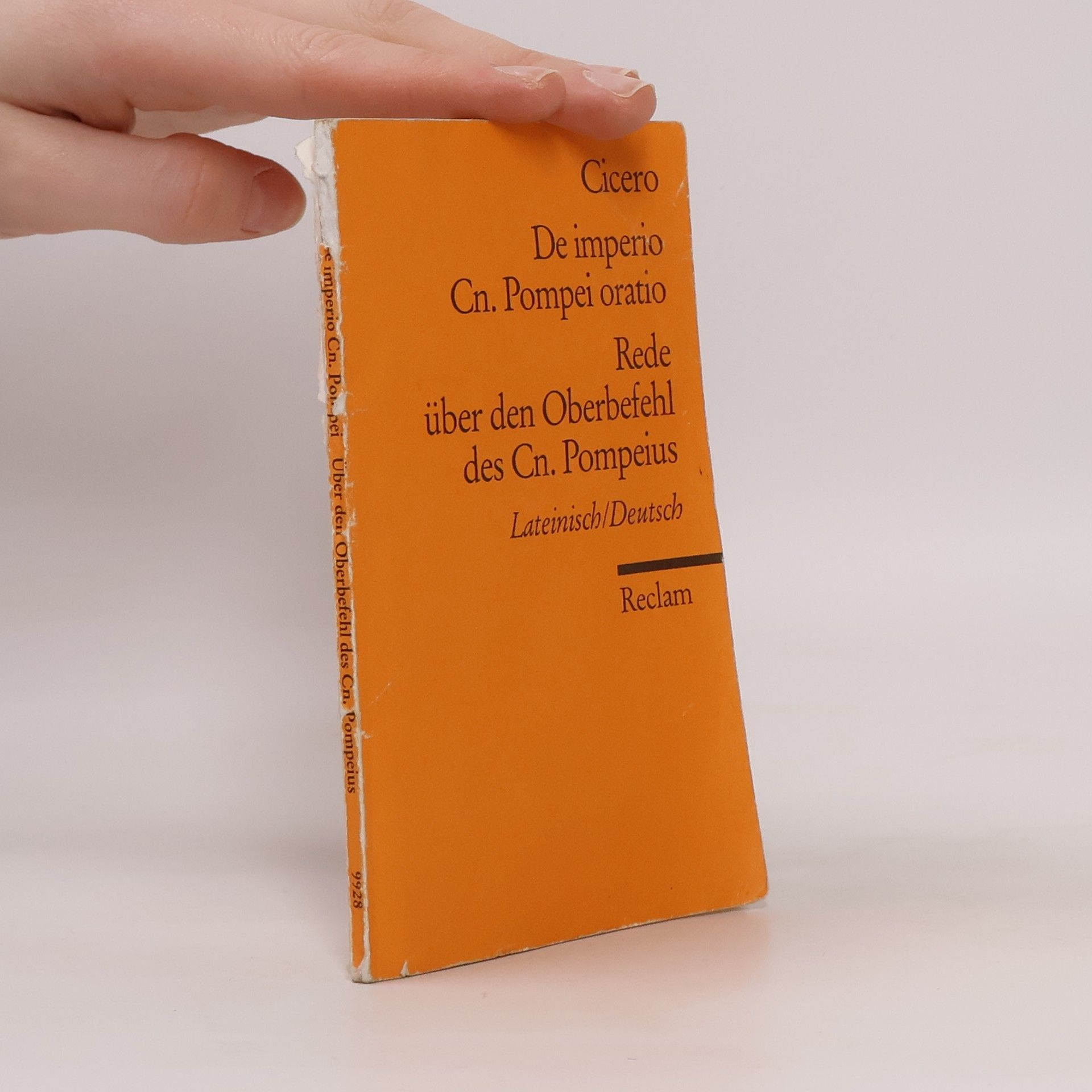 Marcus Tullius Cicero De imperio Cn. Pompei ad Quirites oratio