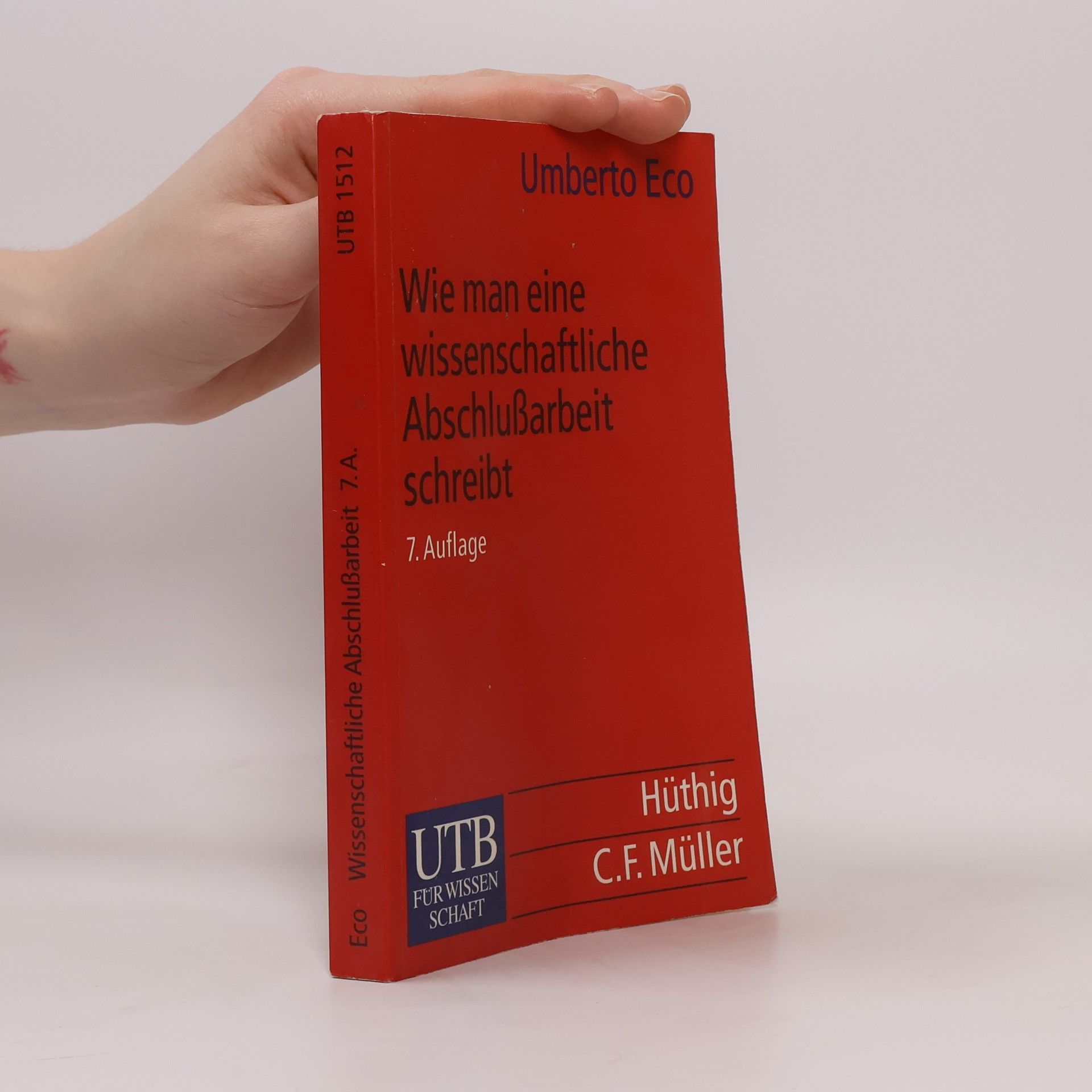 Umberto Eco Wie man eine wissenschaftliche Abschlußarbeit schreibt