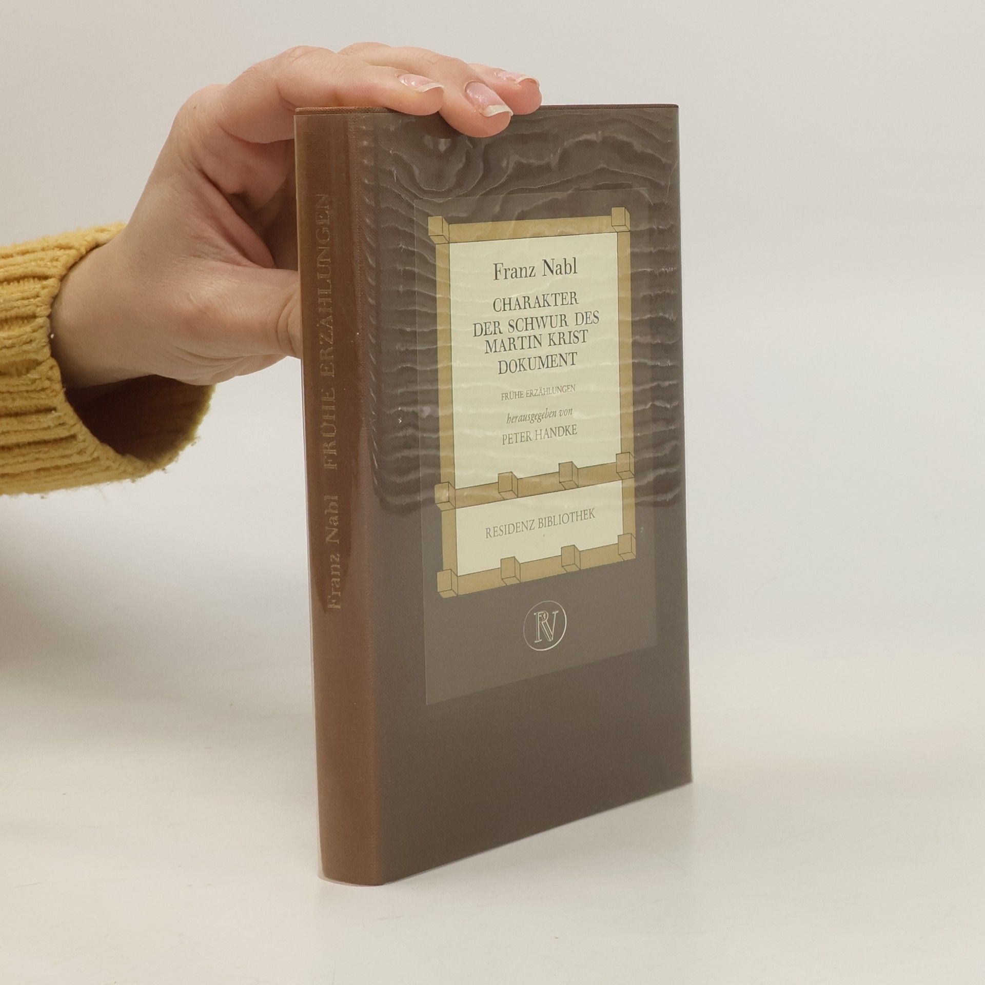 Franz Nabl Charakter. Der Schwur des Martin Krist. Dokument