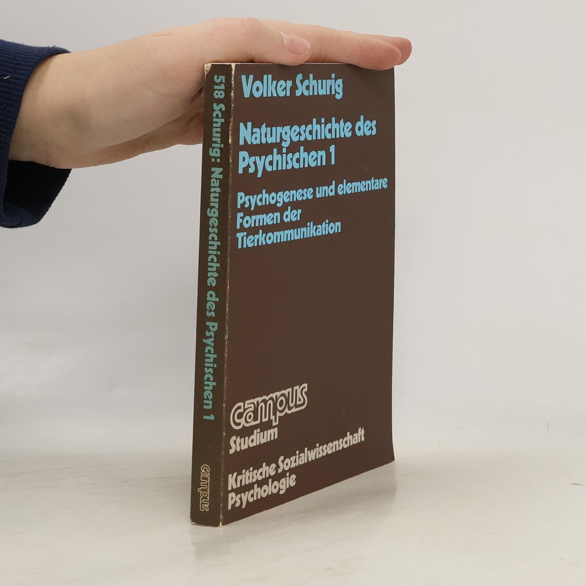 Volker Schurig Naturgeschichte des Psychischen 1
