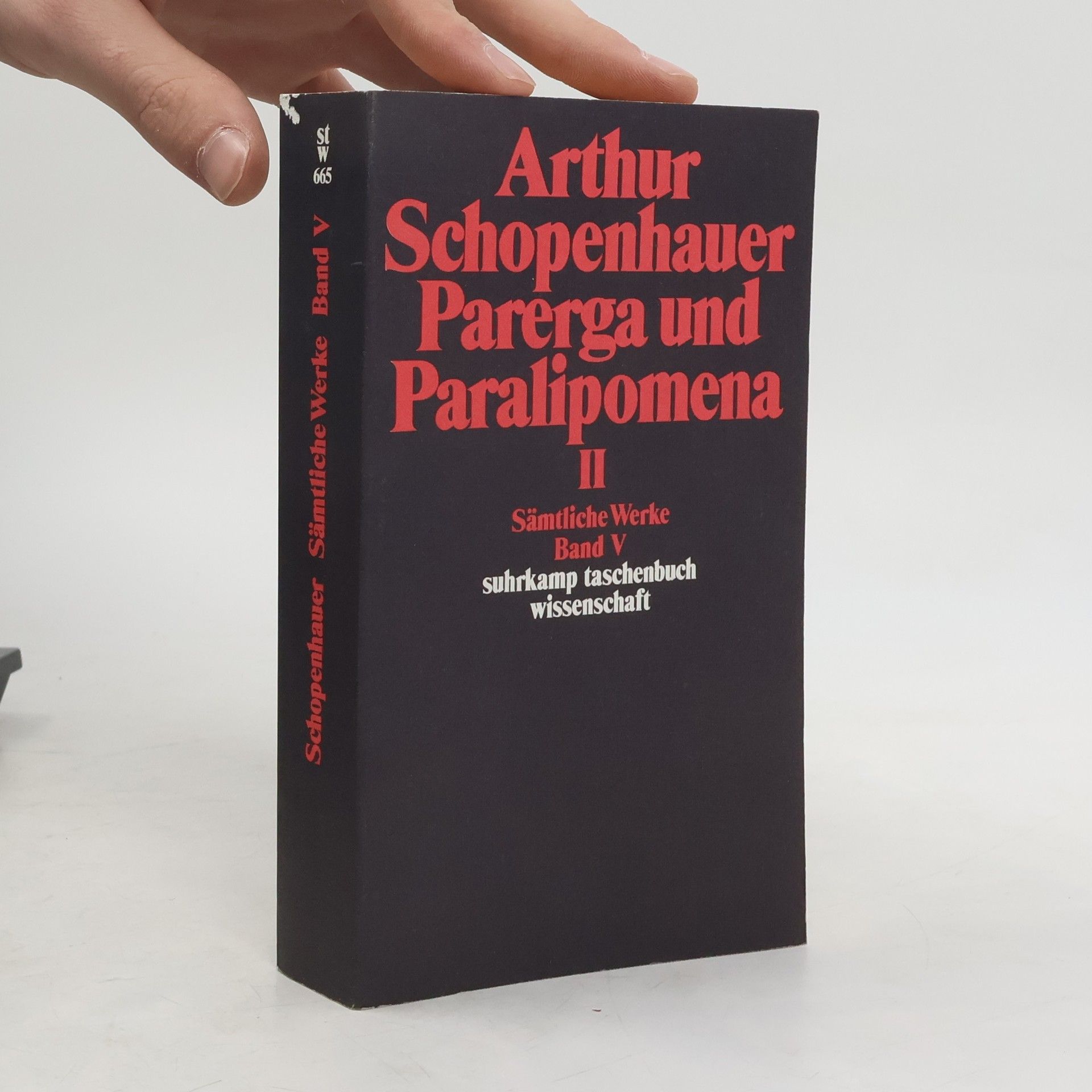 Arthur Schopenhauer Parerga und Paralipomena II. Sämtliche Werke Band V