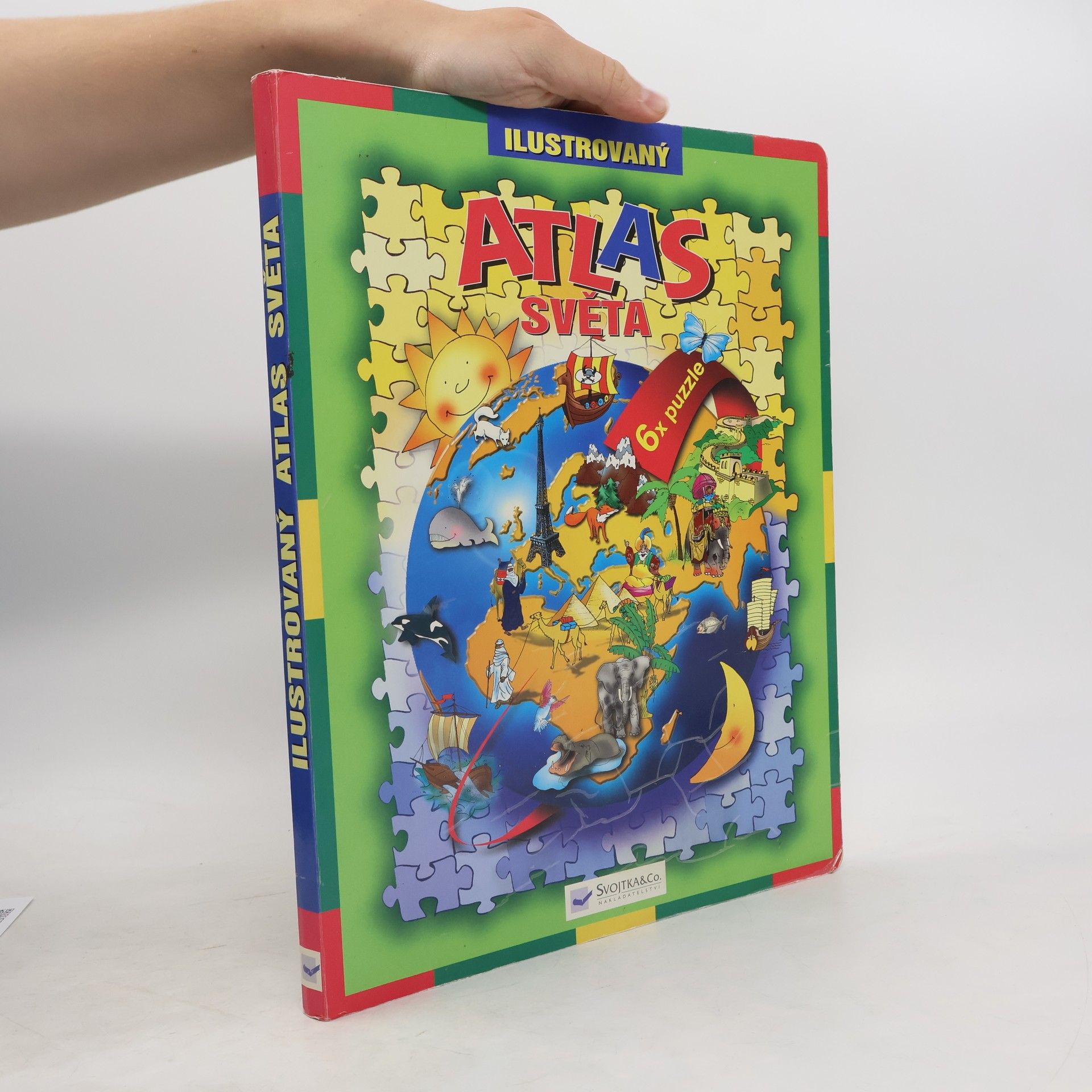 Auteurscollectief Ilustrovaný atlas světa. 6 x puzzle