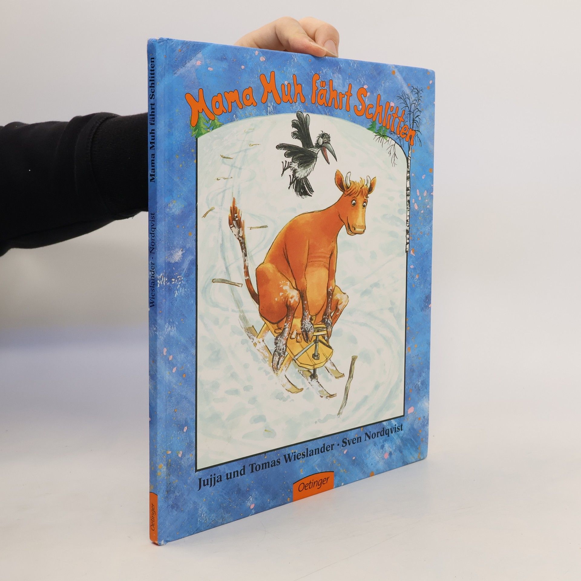 Mama Muh fährt Schlitten