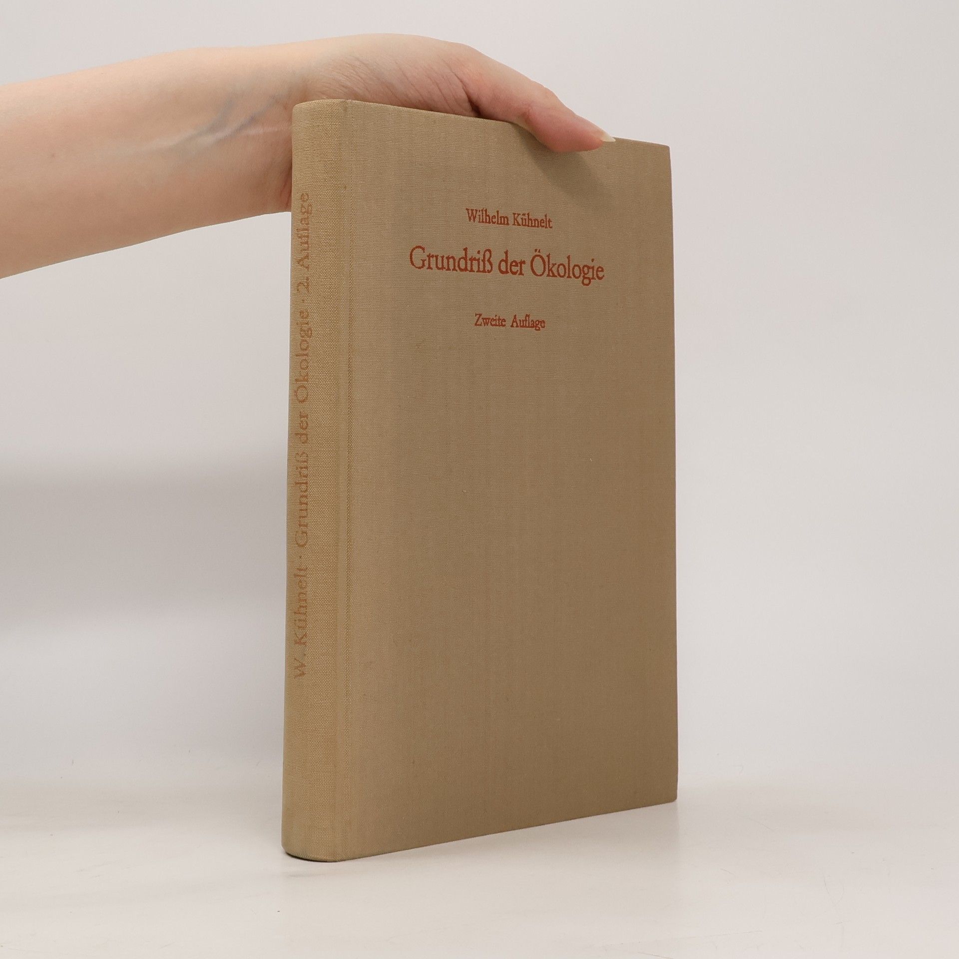 Wilhelm Kühnelt Grundriß der Ökologie