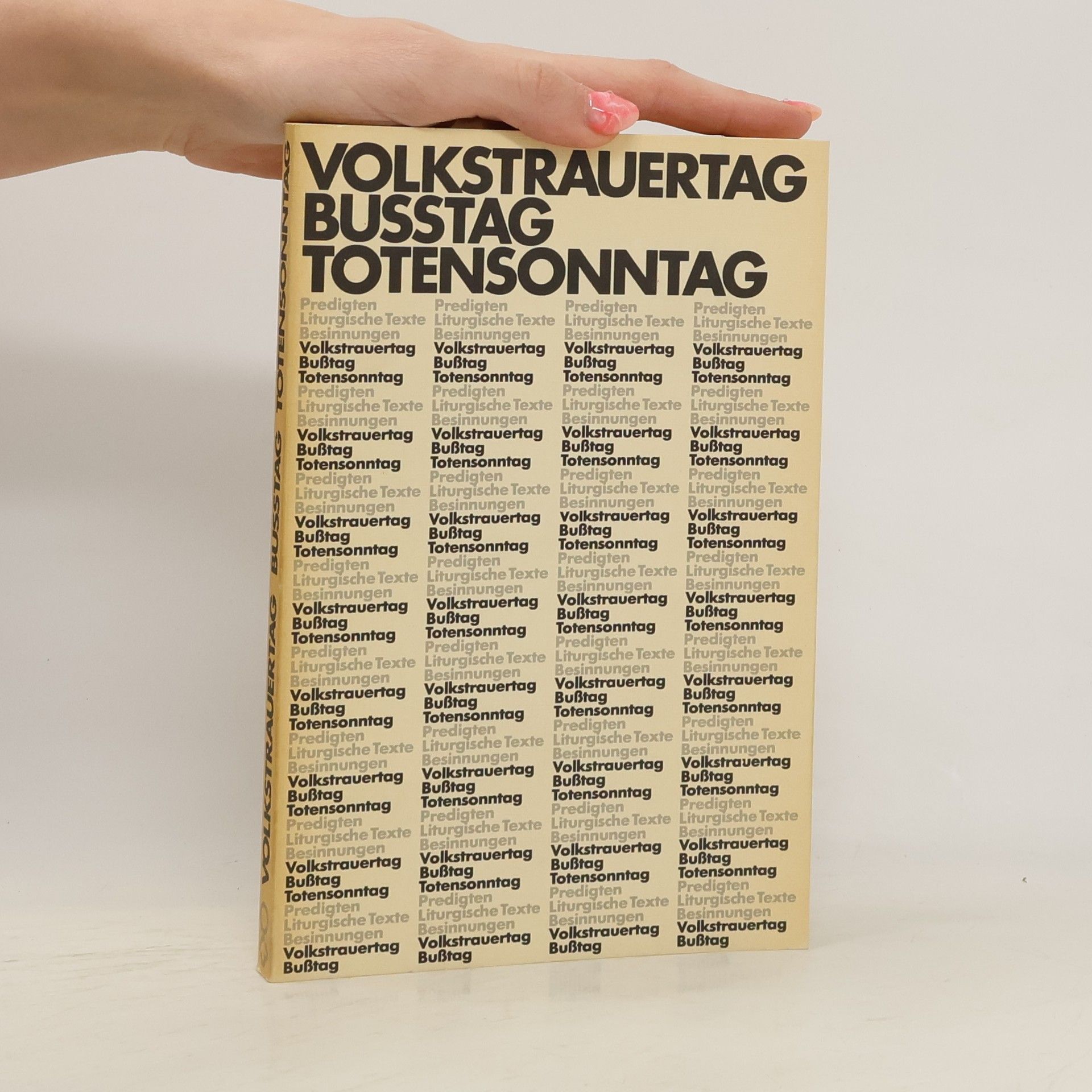 Horst Nitschke Volkstrauertag, Busstag, Totensonntag