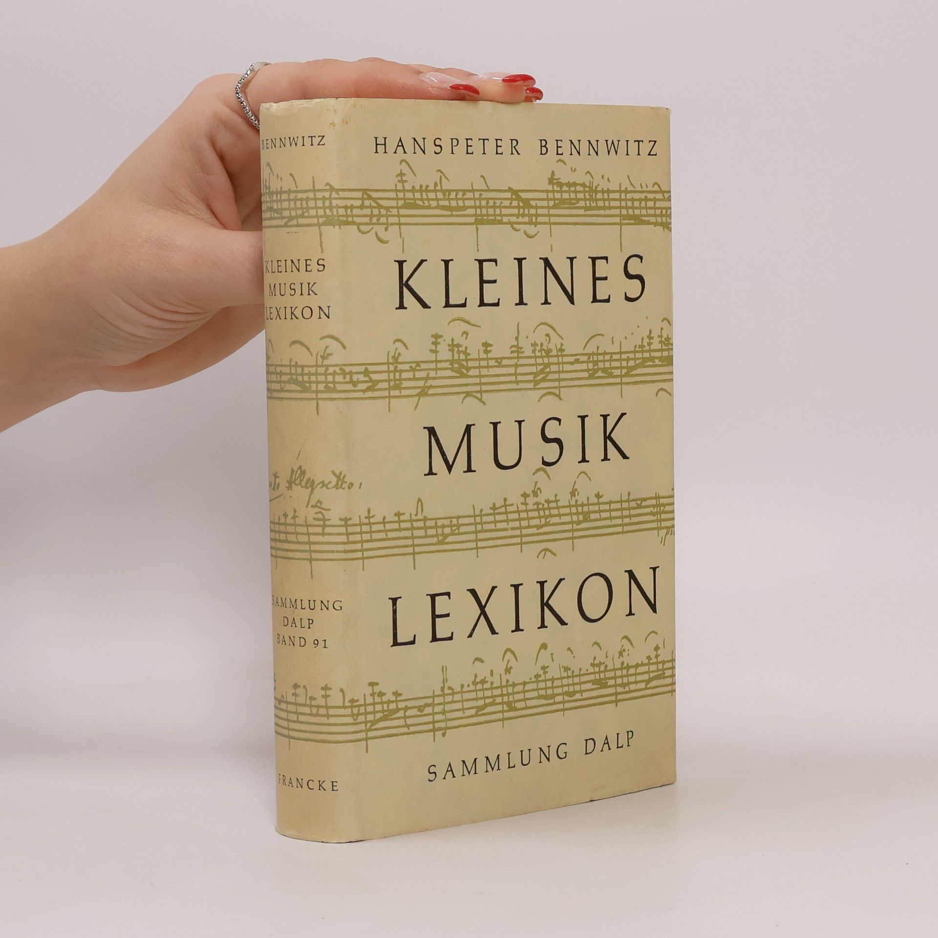 Hanspeter Bennwitz Kleines Musik Lexikon