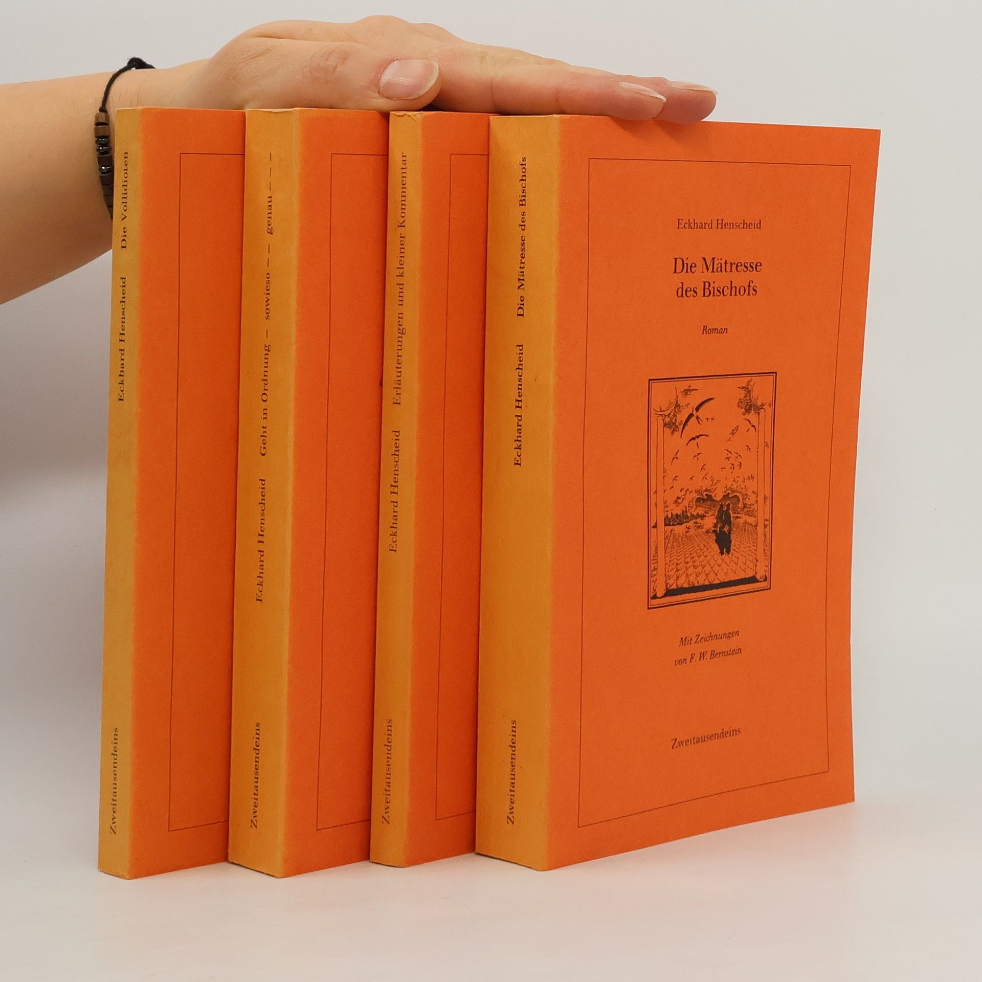 Eckhard Henscheid Die Mätresse des Bischofs. Geht in Ordnung, sowieso, genau. Die Vollidioten. Erläuterungen und kleiner Kommentar