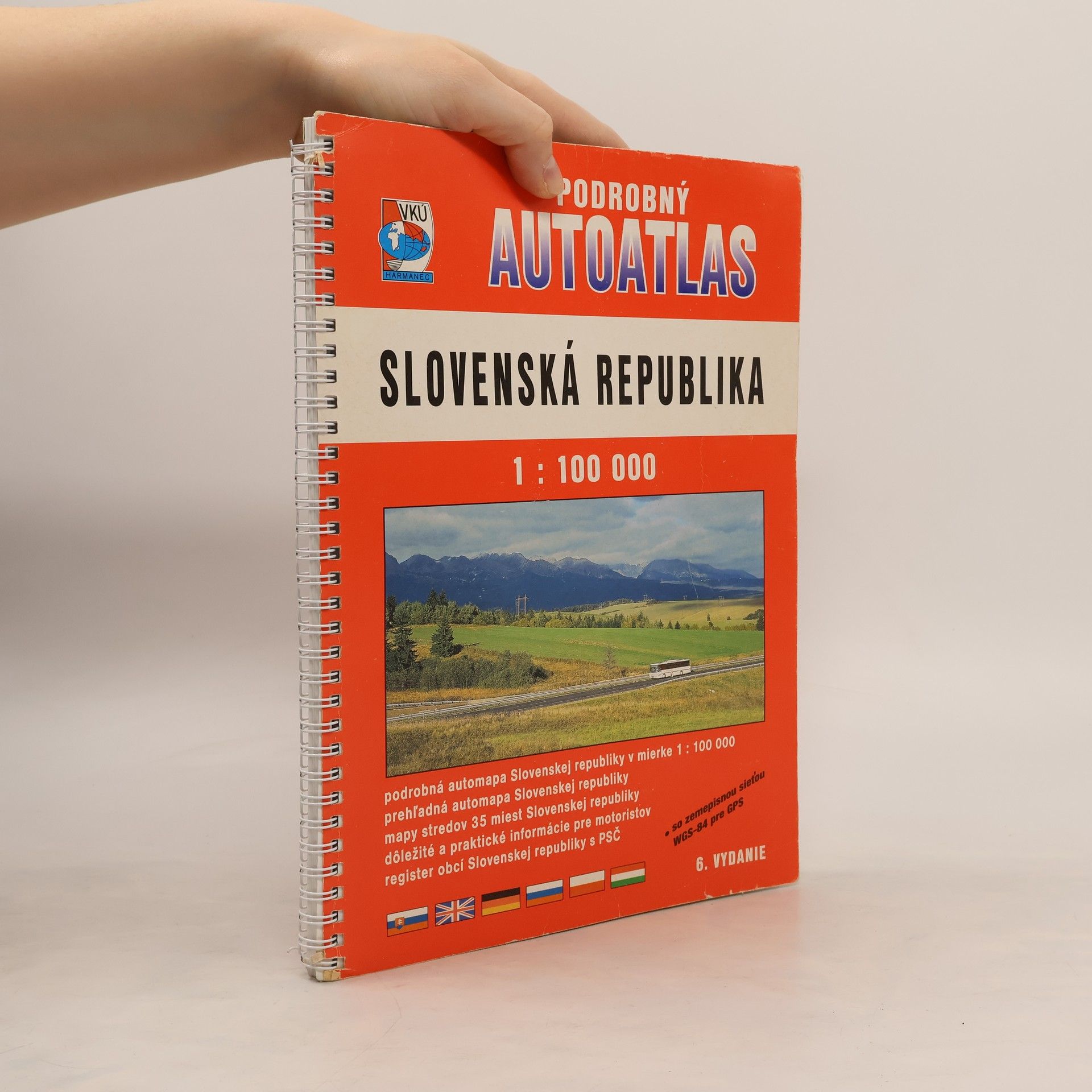 Autores varios Slovenská republika 1 : 100 000. Podrobný autoatlas