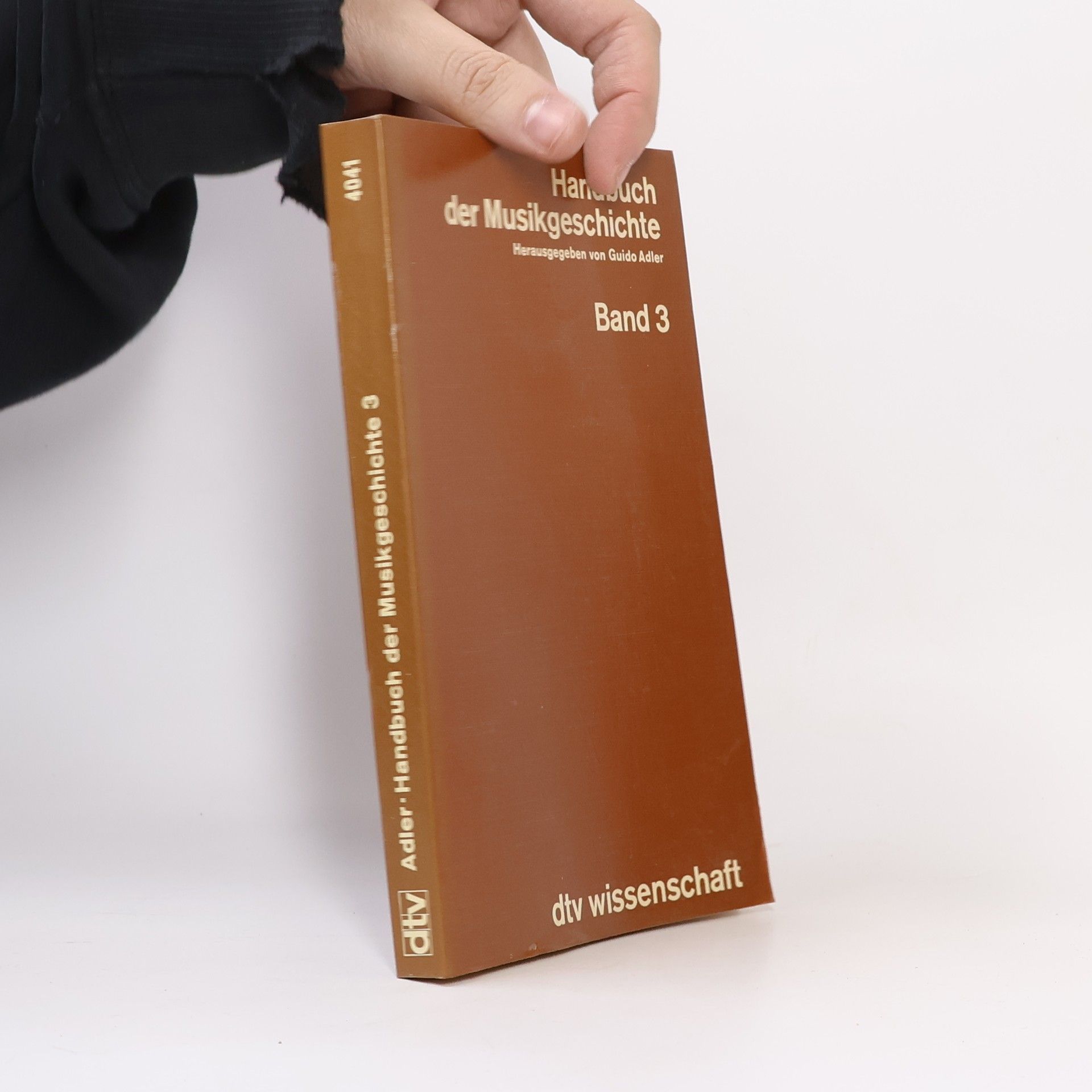 Guido Adler Handbuch der Musikgeschichte. Band 3