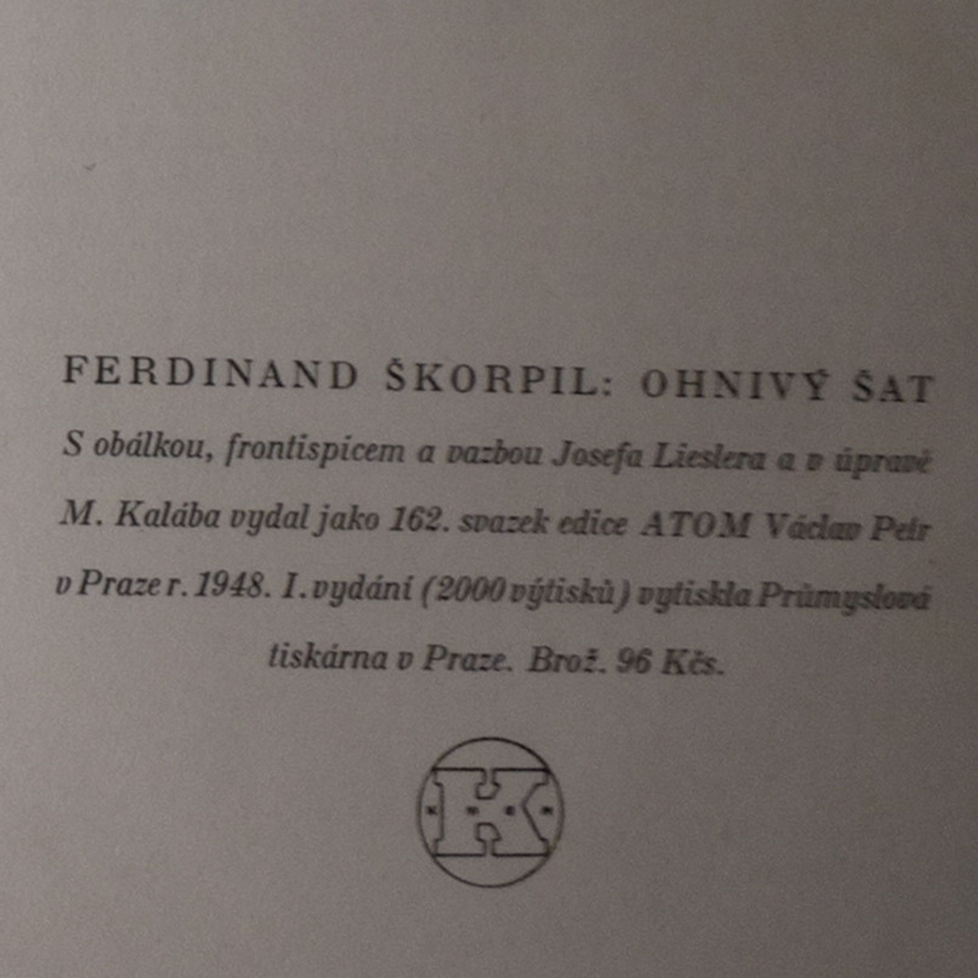Ferdinand Škorpil Ohnivý šat