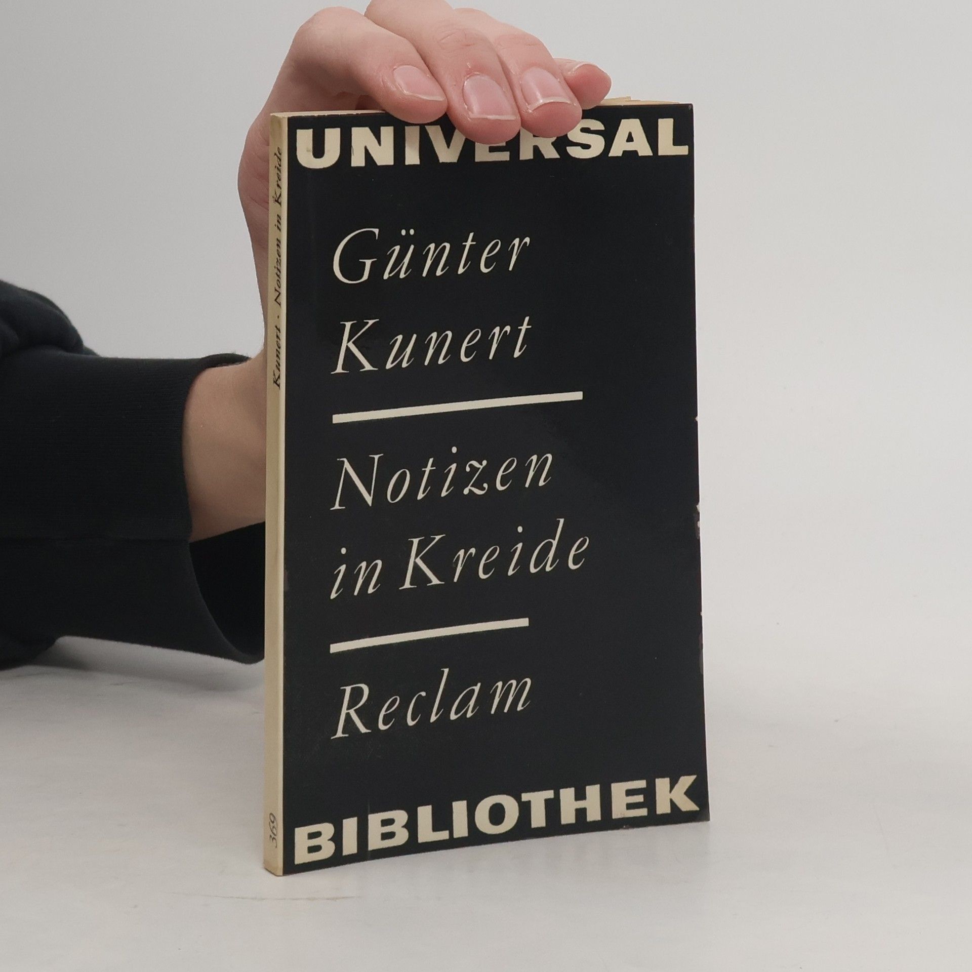 Günter Kunert Notizen in Kreide