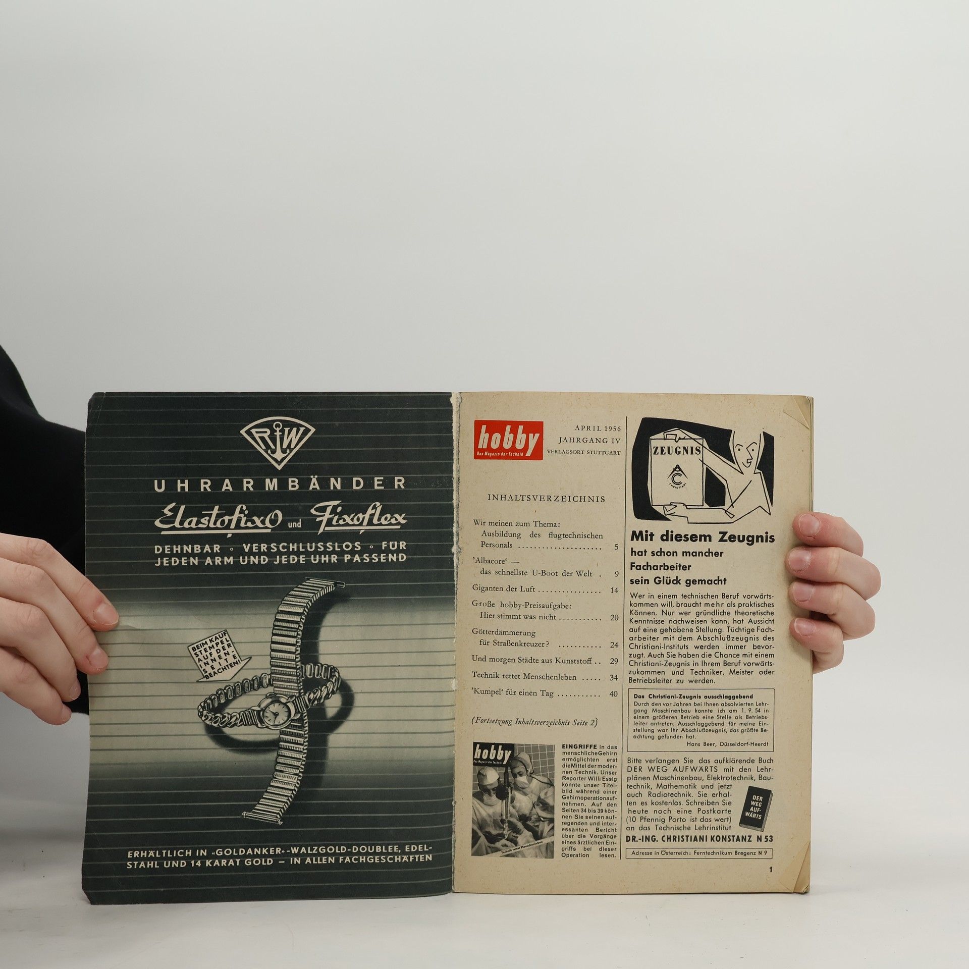 Autorenkollektiv Hobby 4/1956. Das Magazin der Technik