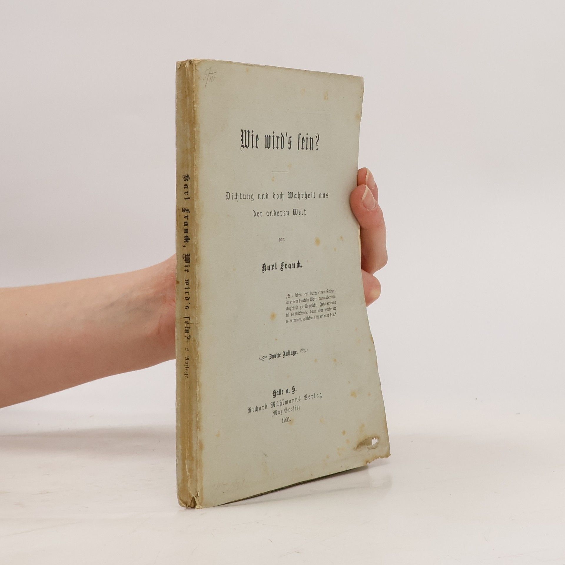 Karl Franck Wie wird's sein?