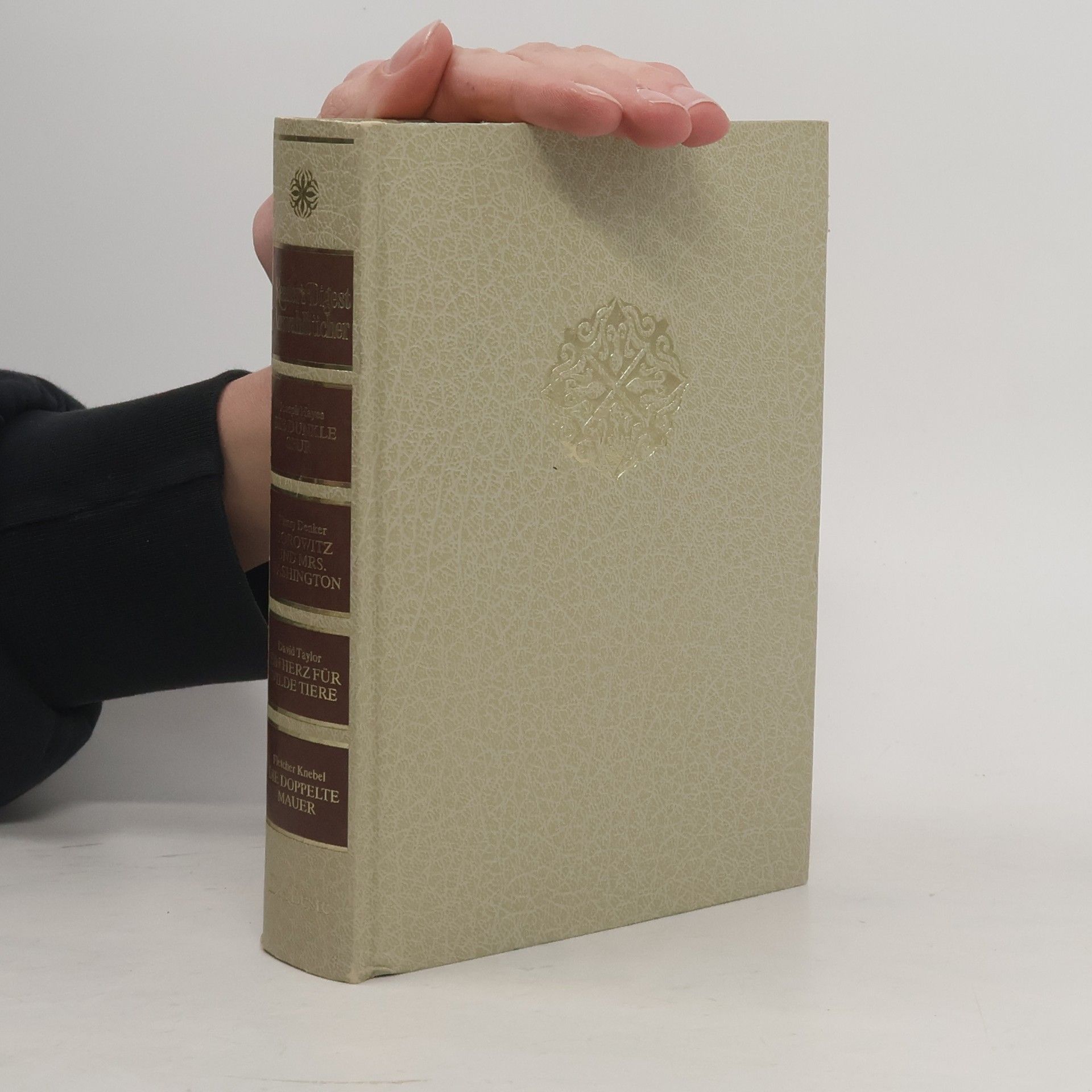 Fletcher Knebel Reader's Digest Auswahlbücher. Die dunkle Spur. Horowith und Mrs. Washington. Ein Herz für wilde Tiere. Die dopplete Mauer