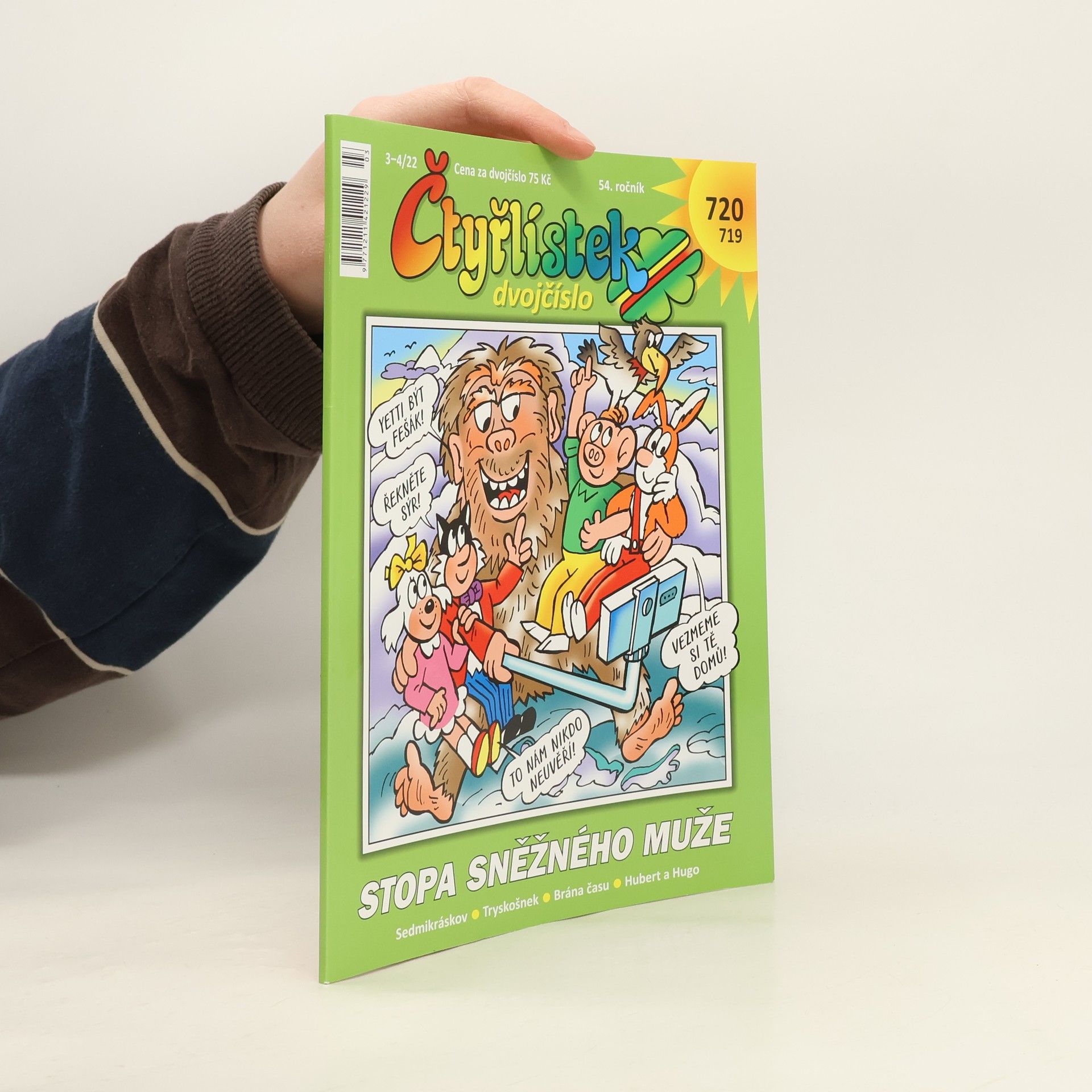 Kolektiv autorů Čtyřlístek dvojčíslo 3-4/2022 719-720. Stopa sněžného muže