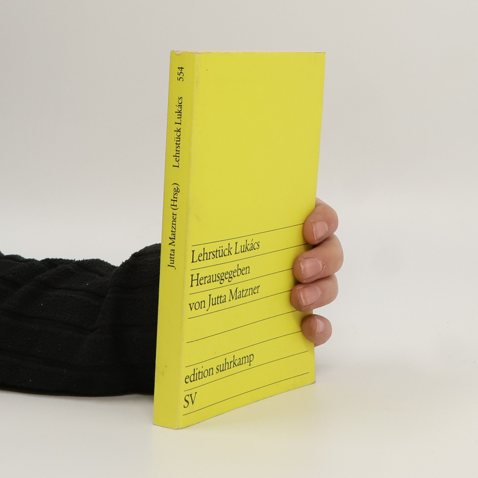 Jutta Matzner Edition Suhrkamp - 554: Lehrstück Lukács