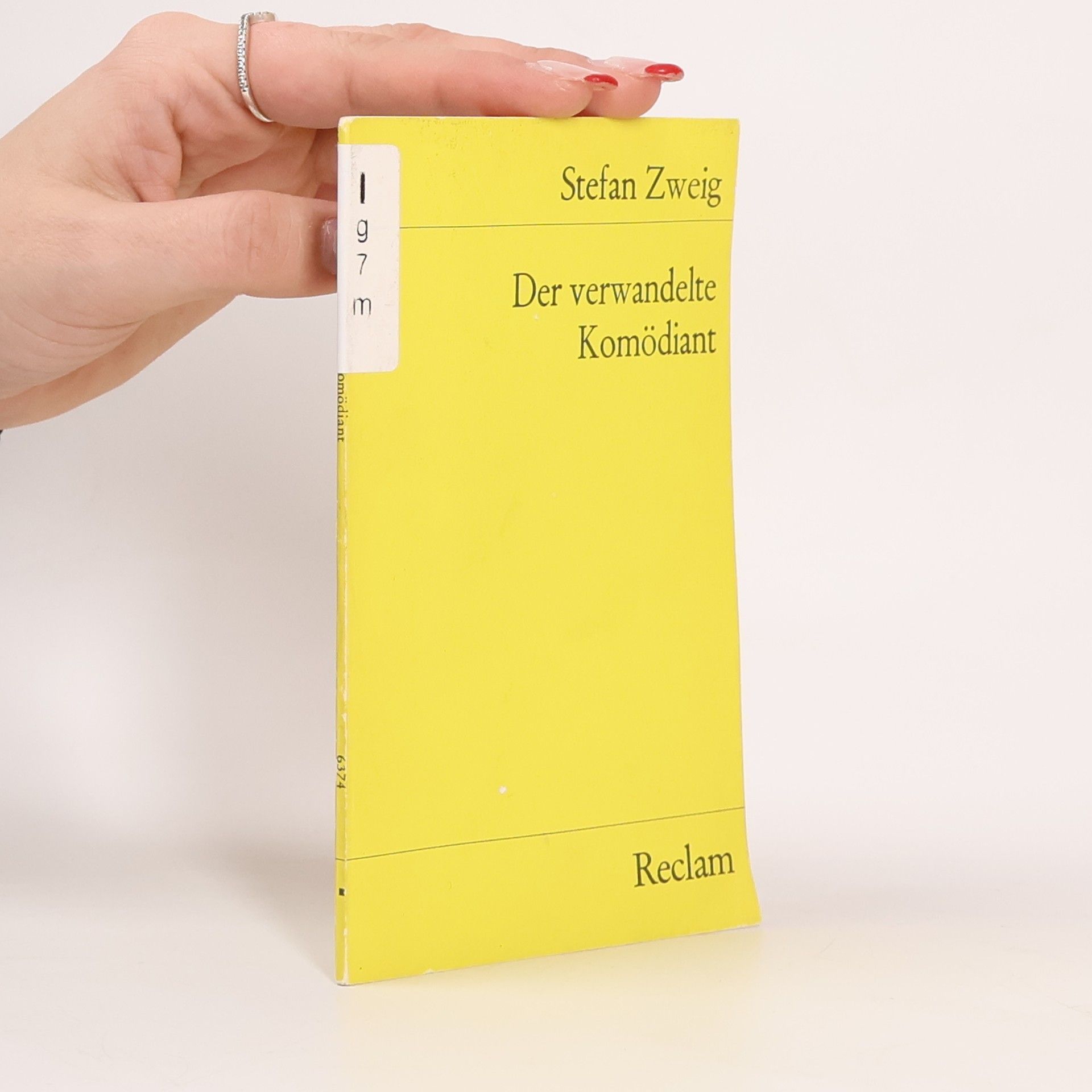 Stefan Zweig Der verwandelte Komödiant