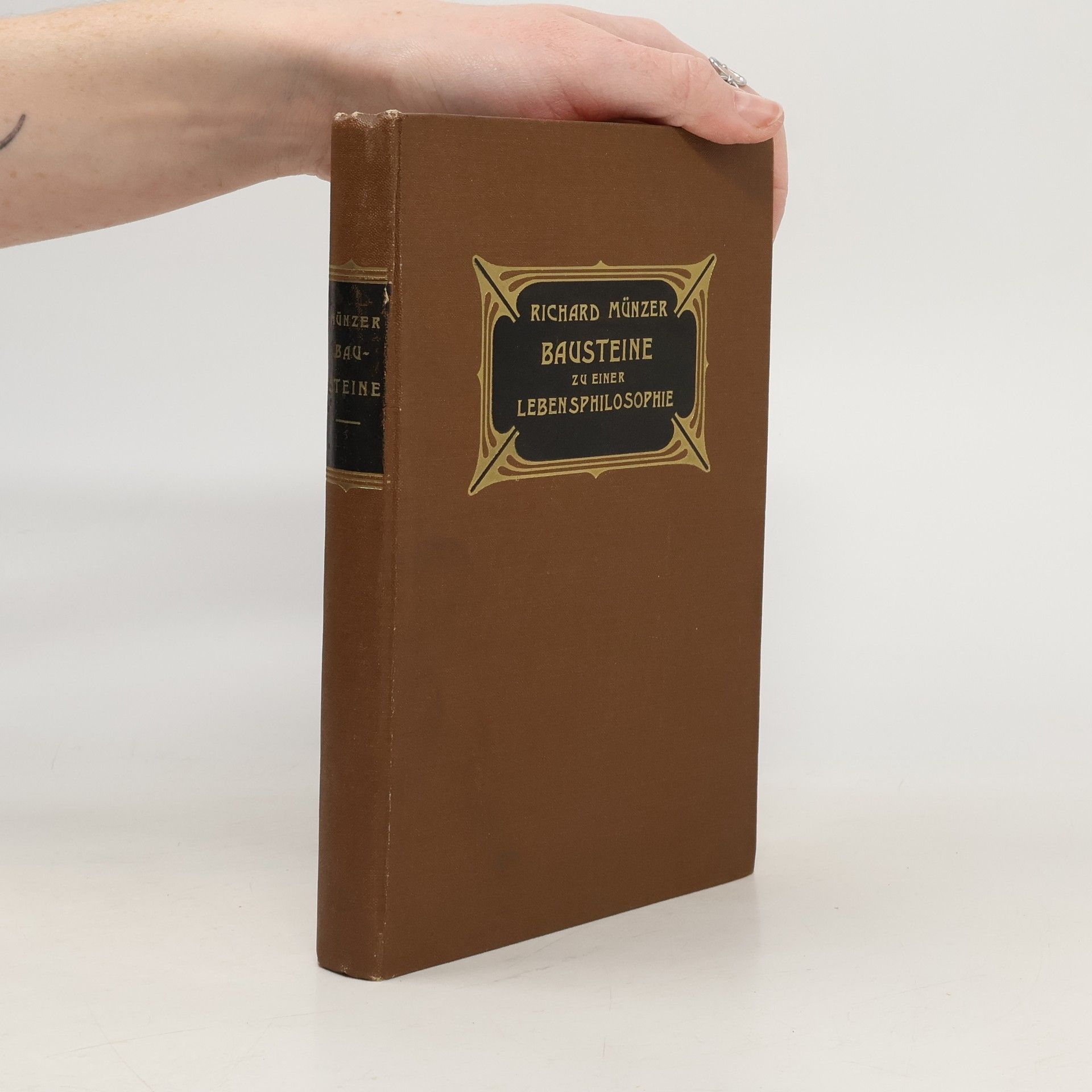 Richard Münzer Bausteine zu einer lebensphilosophie