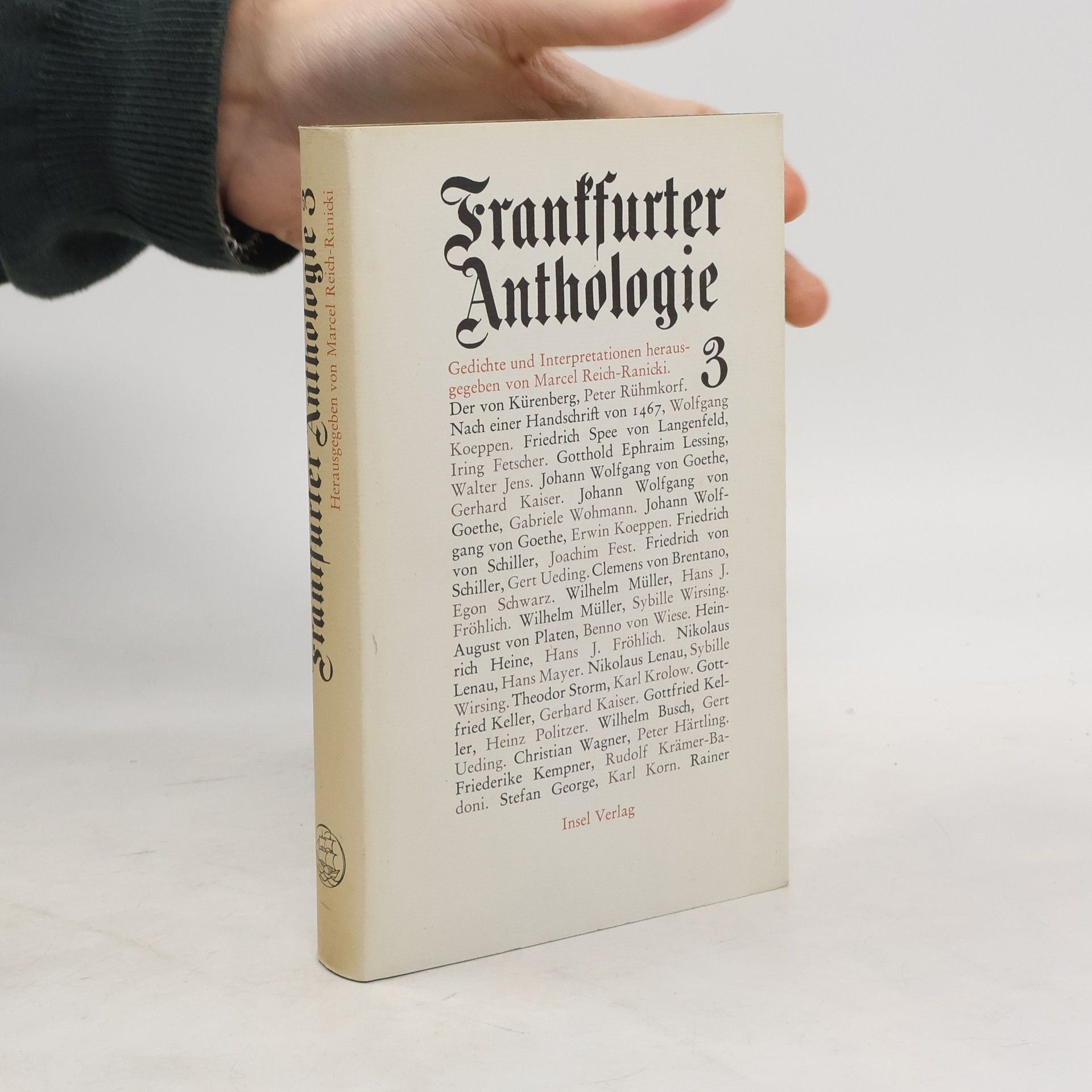 Marcel Reich Ranicki Frankfurter Anthologie 3