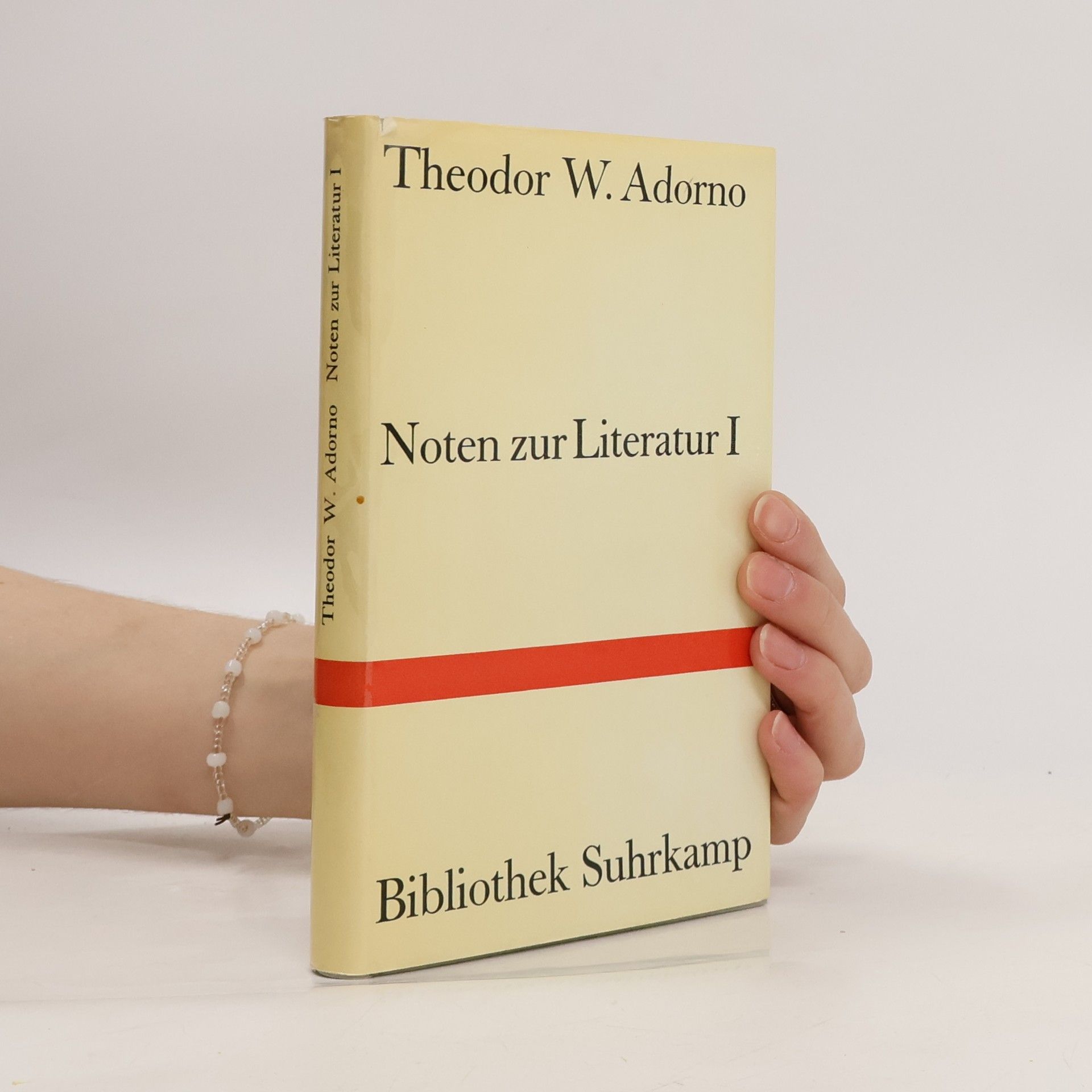 Theodor W. Adorno Noten zur Literatur I.